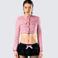 Pippa Pink Tweed Cropped Jacket