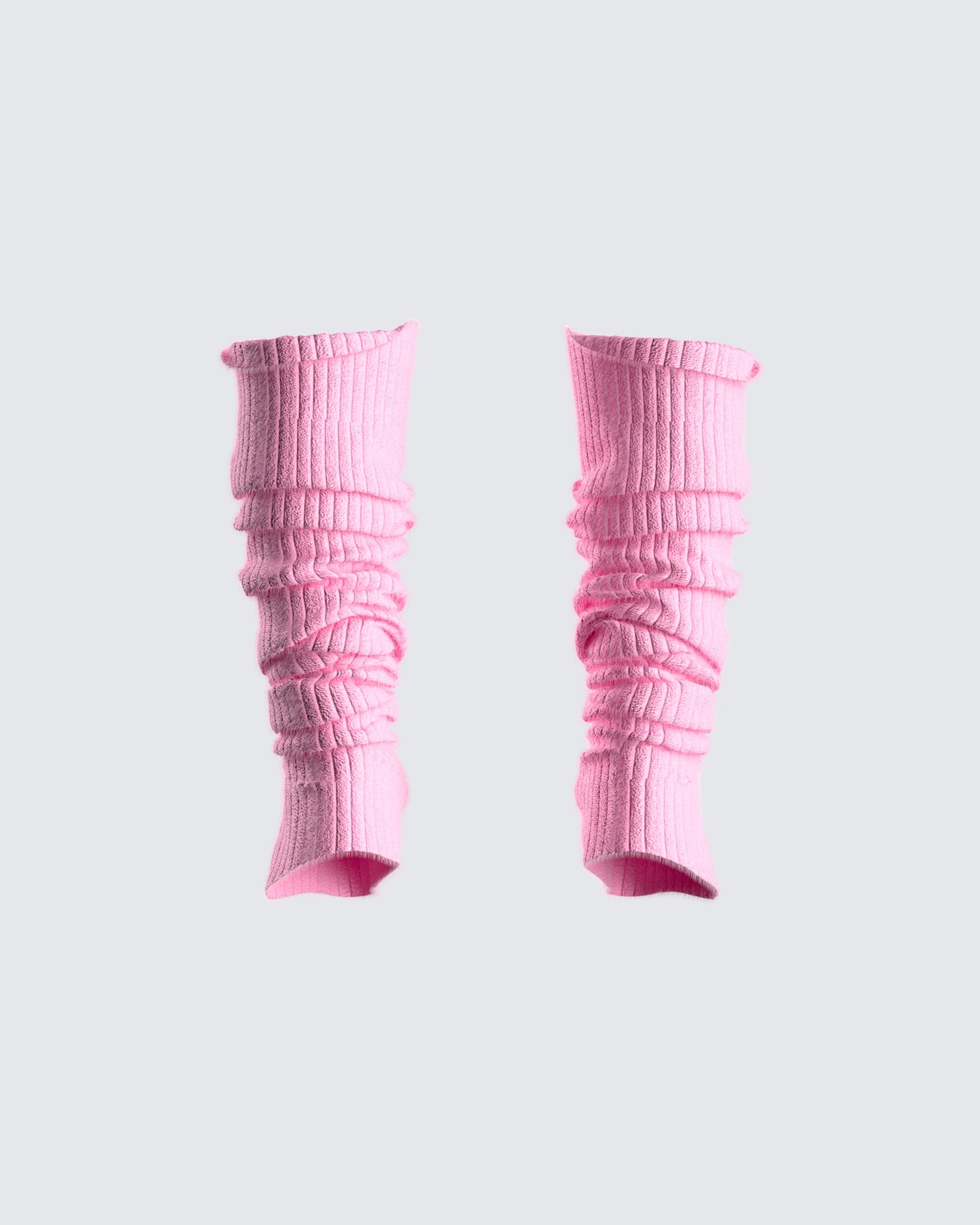 Pollie Pink Ribbed Leg Warmer 3d product front