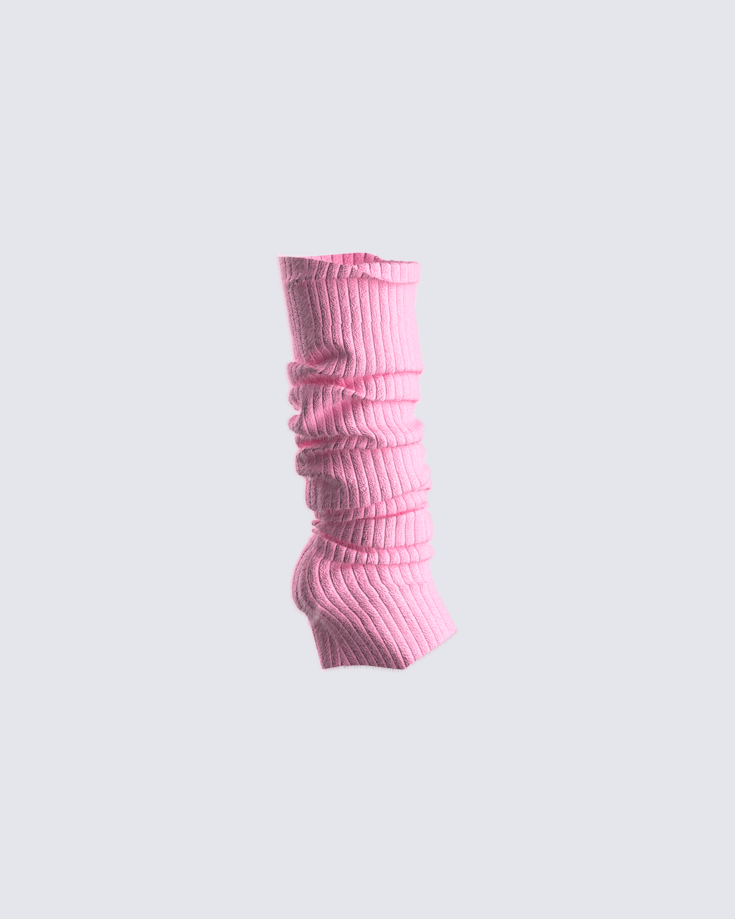 Pollie Pink Ribbed Leg Warmer