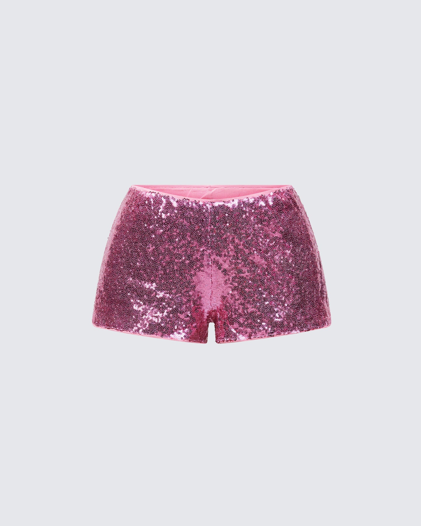 Posie Pink Sequin Mini Shorts product front