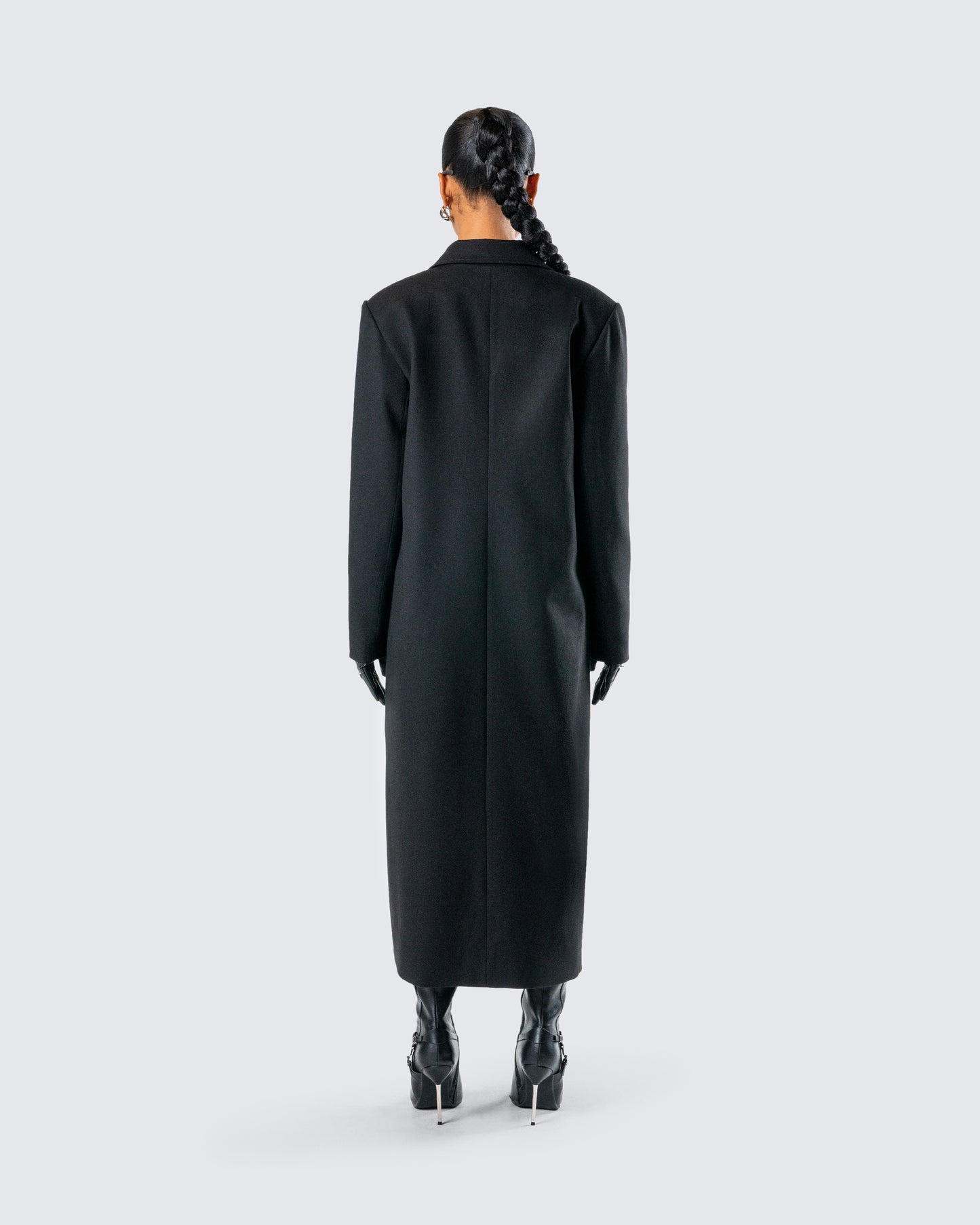 Romilly Black Double Breasted Coat