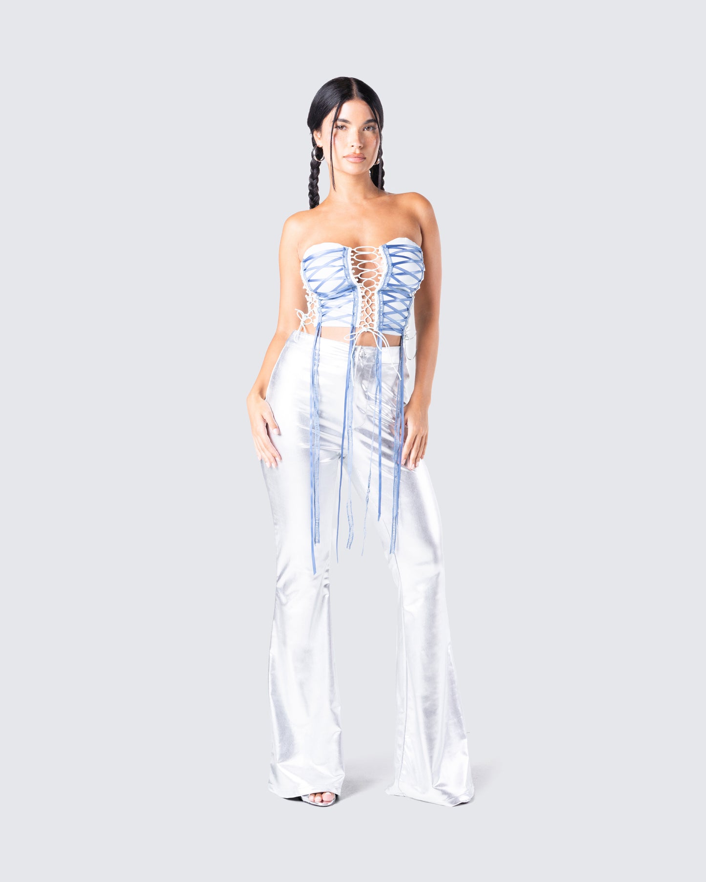 Rory Blue Corset Top