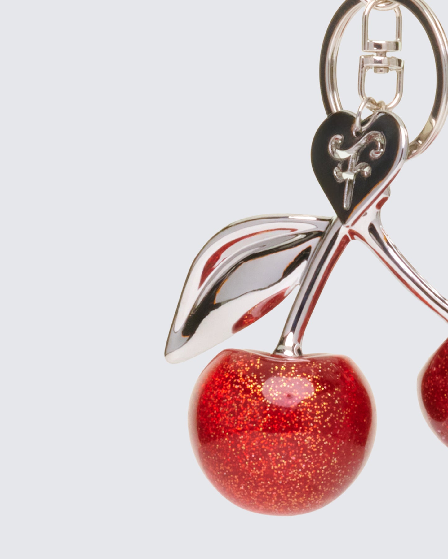 Roxy Red Glitter Cherry Bag Charm