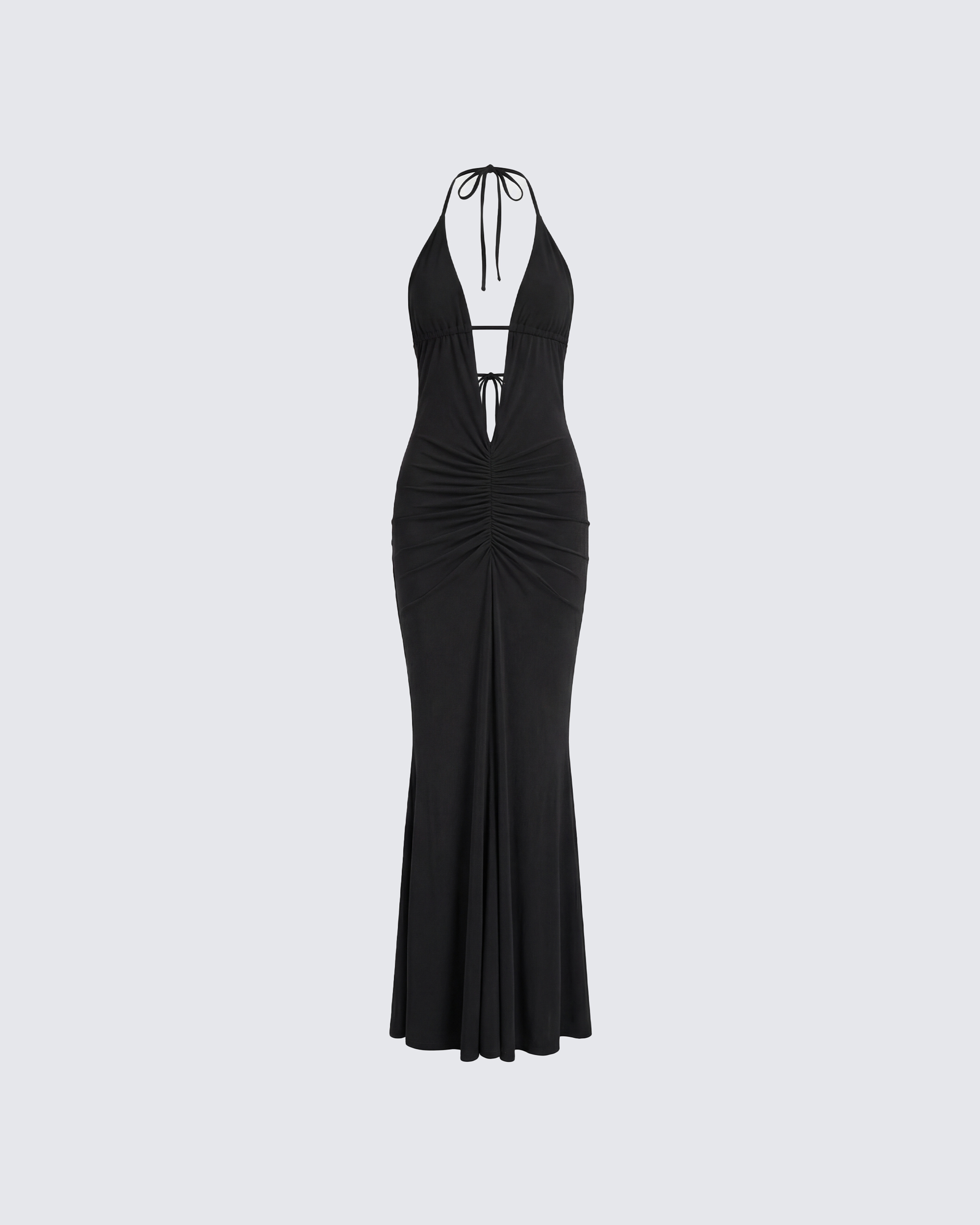 black maxi dress halter neck Nora - This garment fits true to size Halter Black Maxi Dresses |