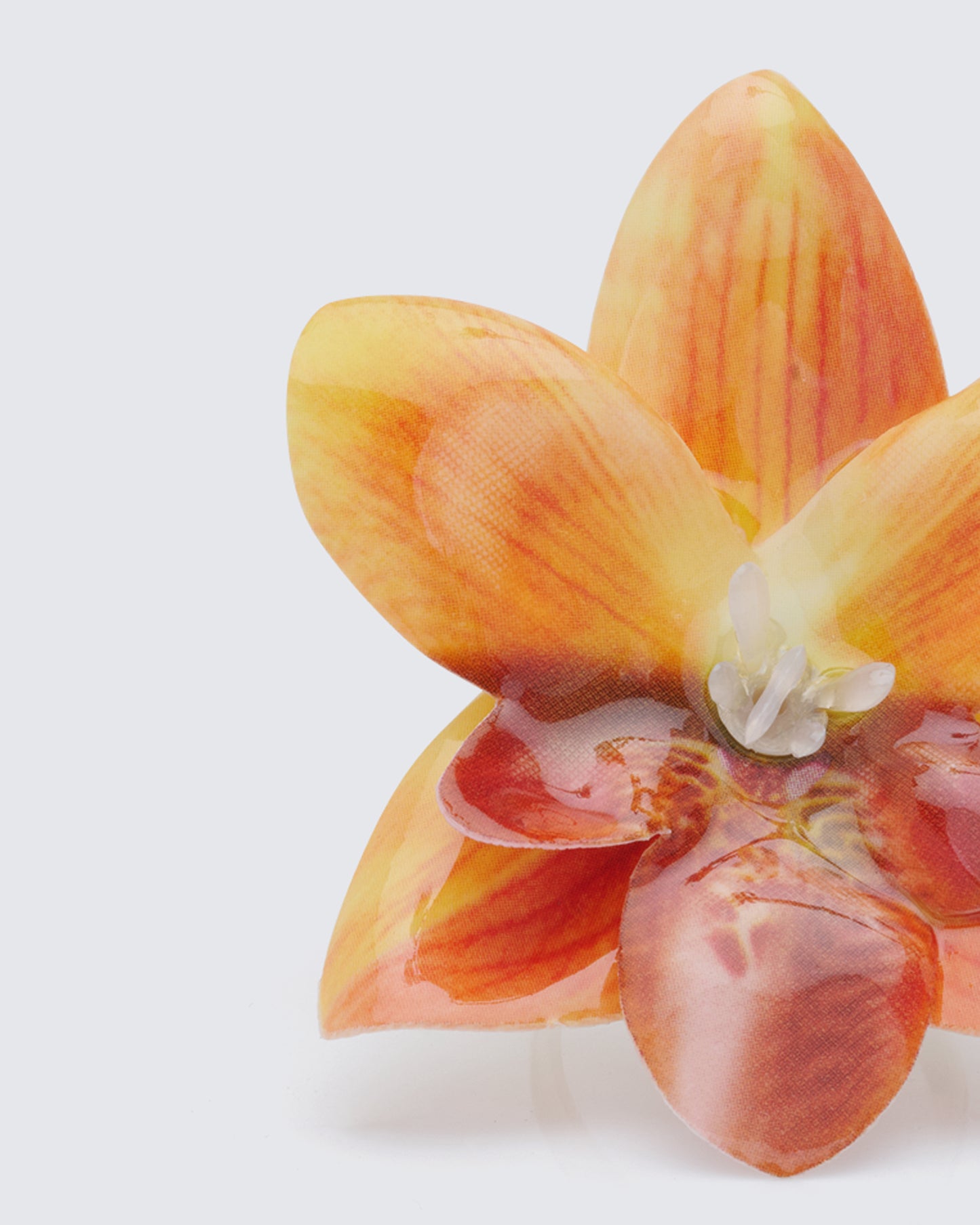 Sabine Amber True Orchid Adjustable Ring - close up detail