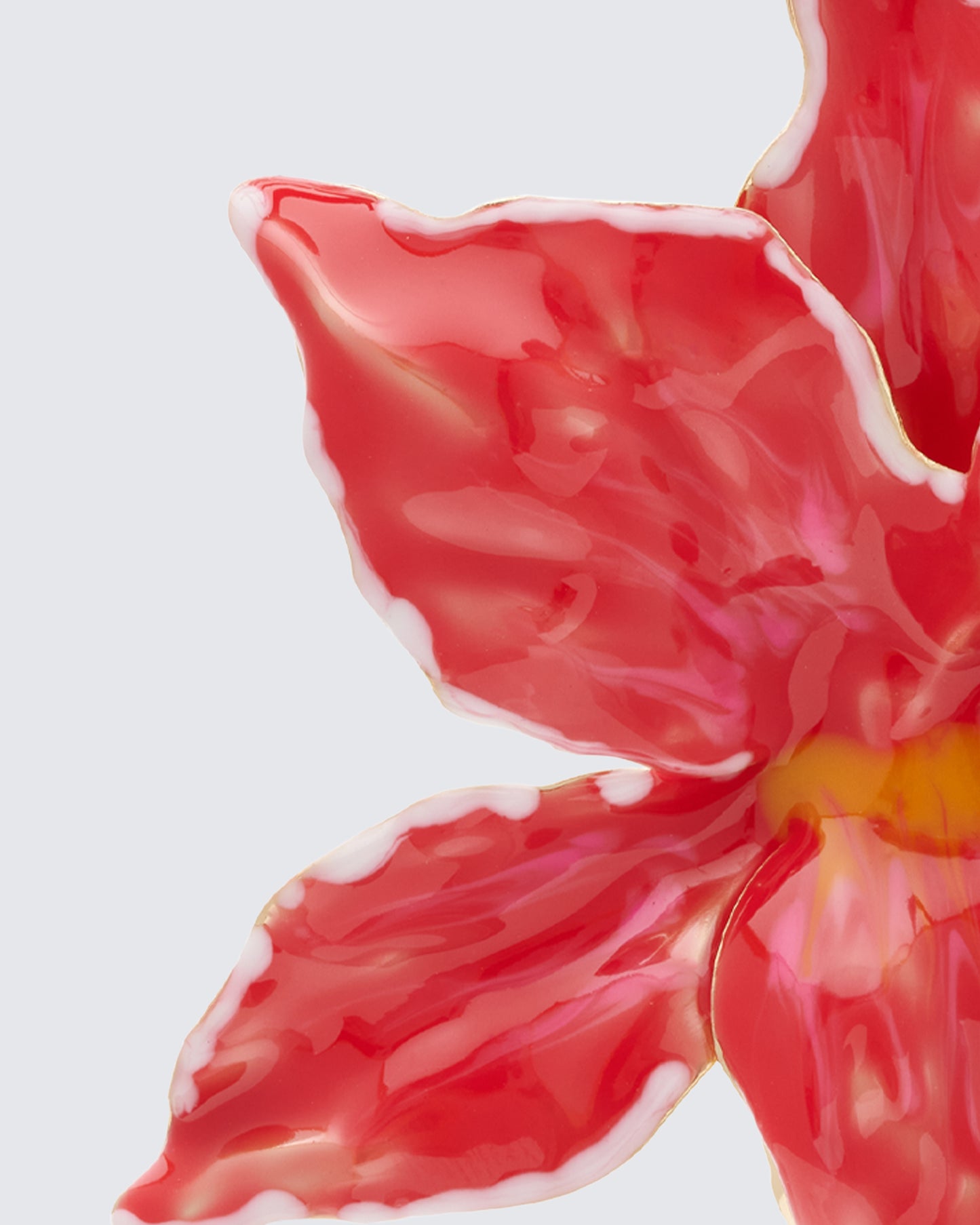 Sabira Red Orchid Earrings