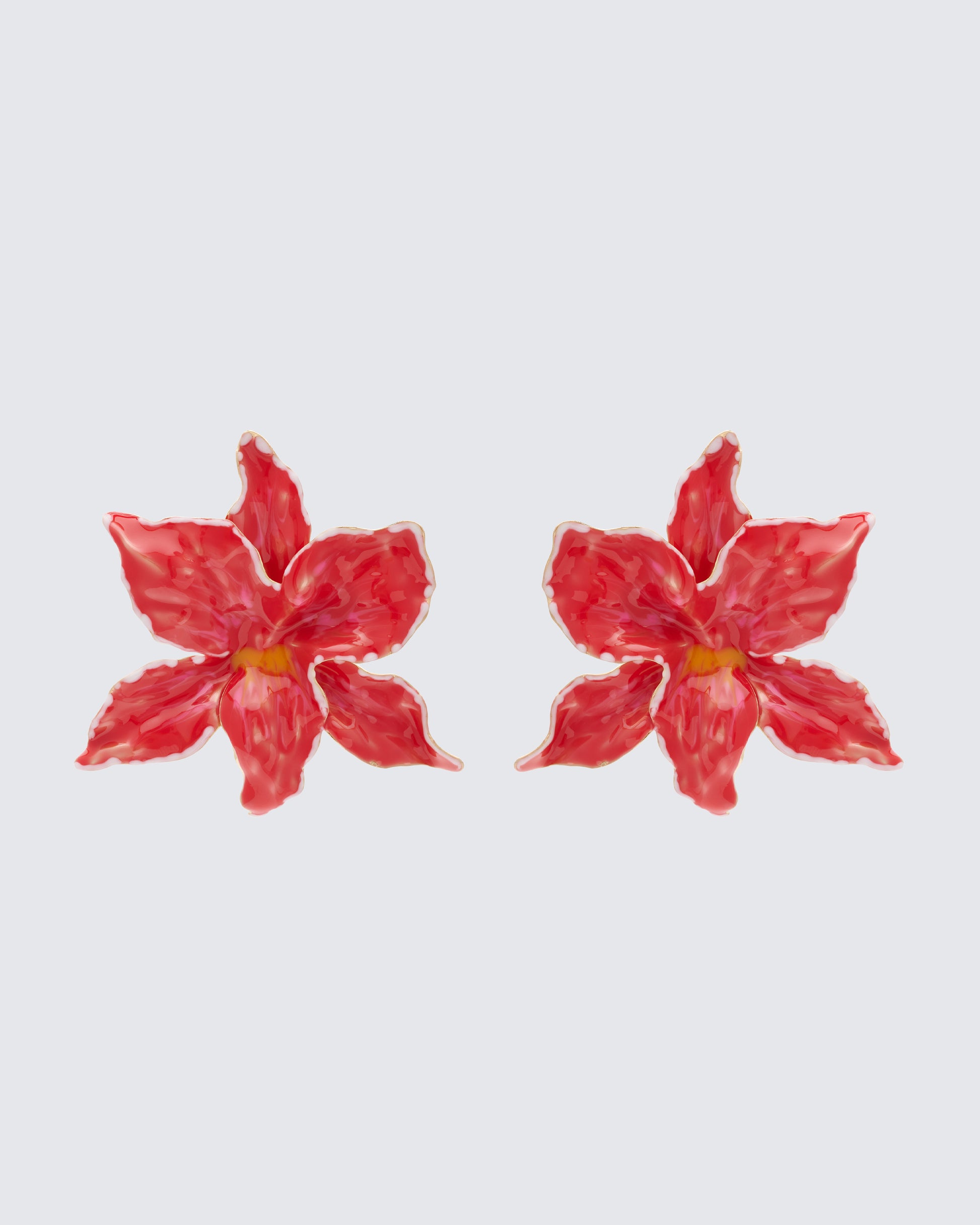 Sabira Red Orchid Earrings product front