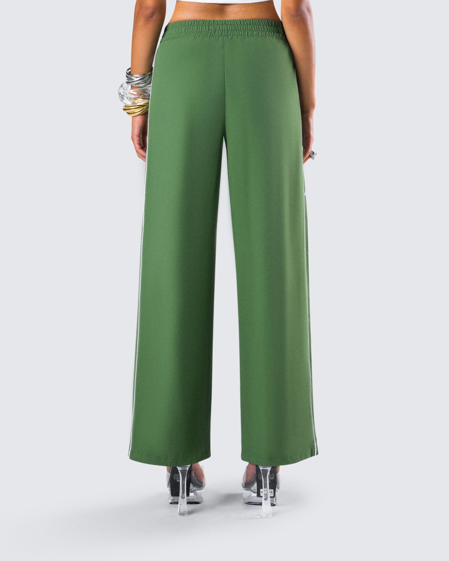 Sidonia Baggy Green Track Pants