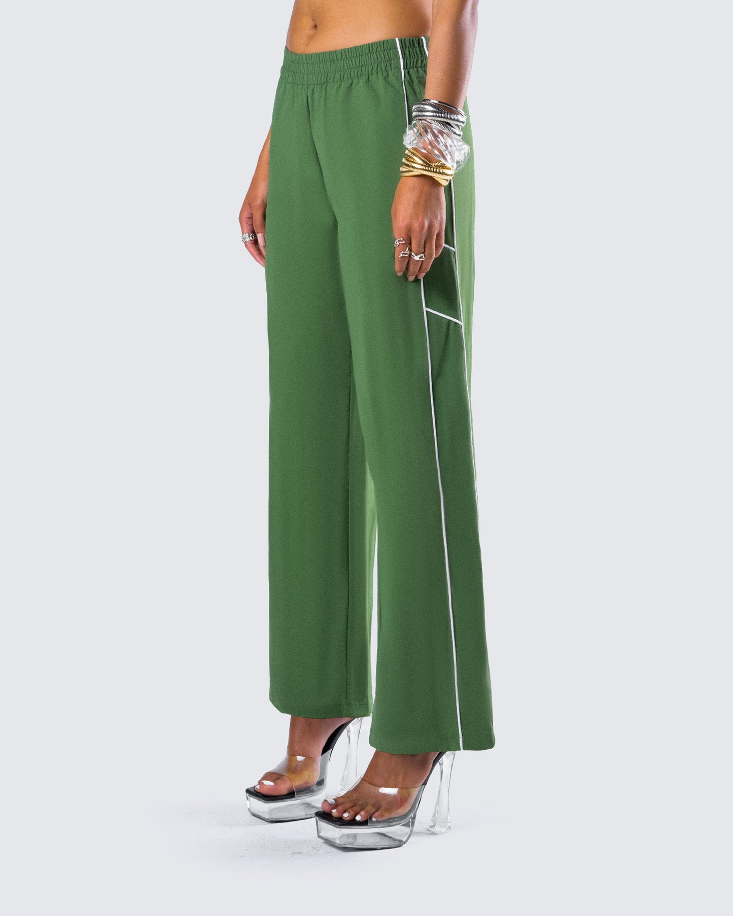 Sidonia Baggy Green Track Pants