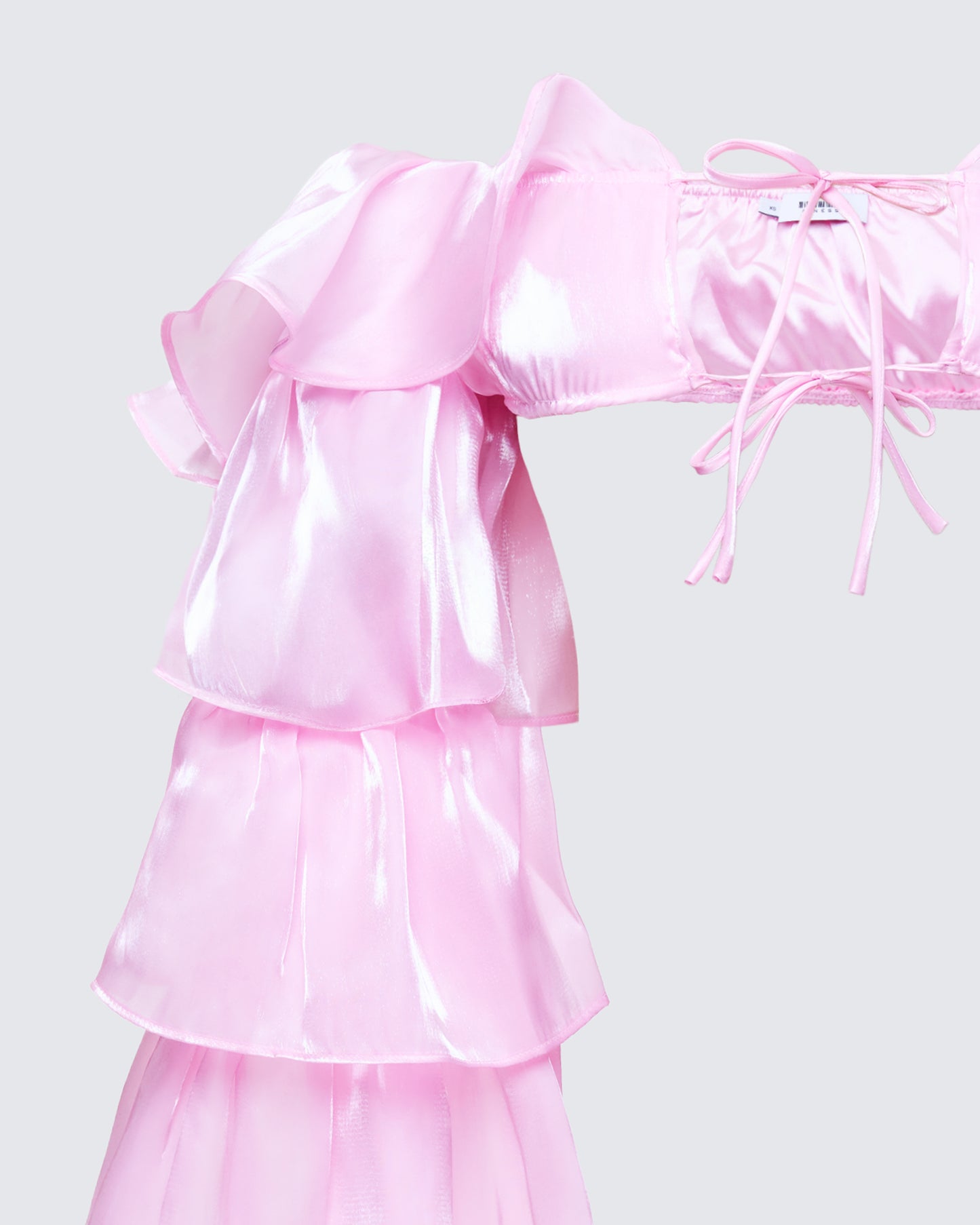 Skipper Pink Ruffle Set - close up detail