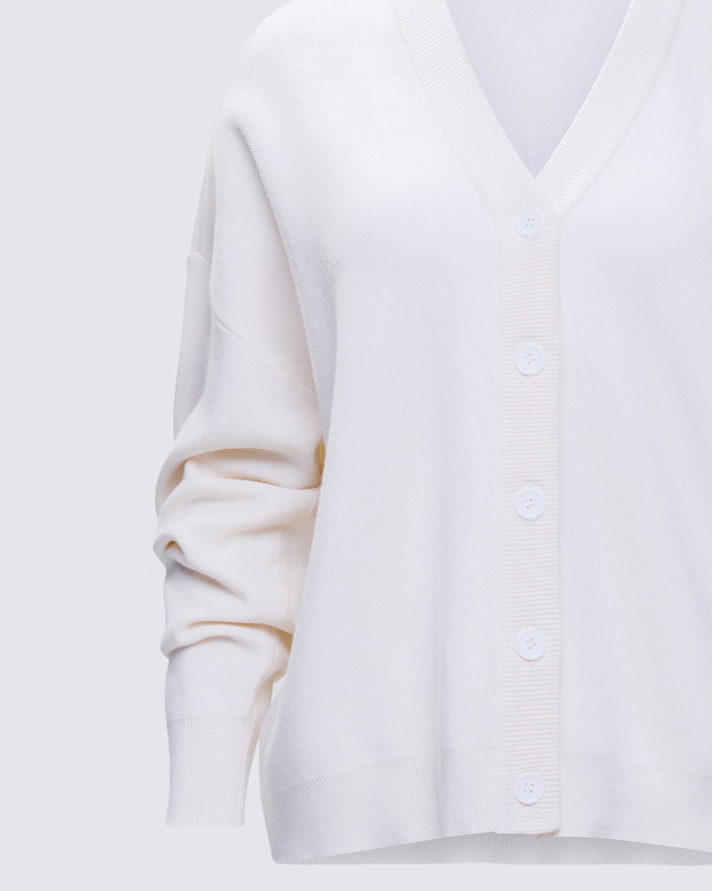 Sylvana Cream Knit Button Down Cardigan