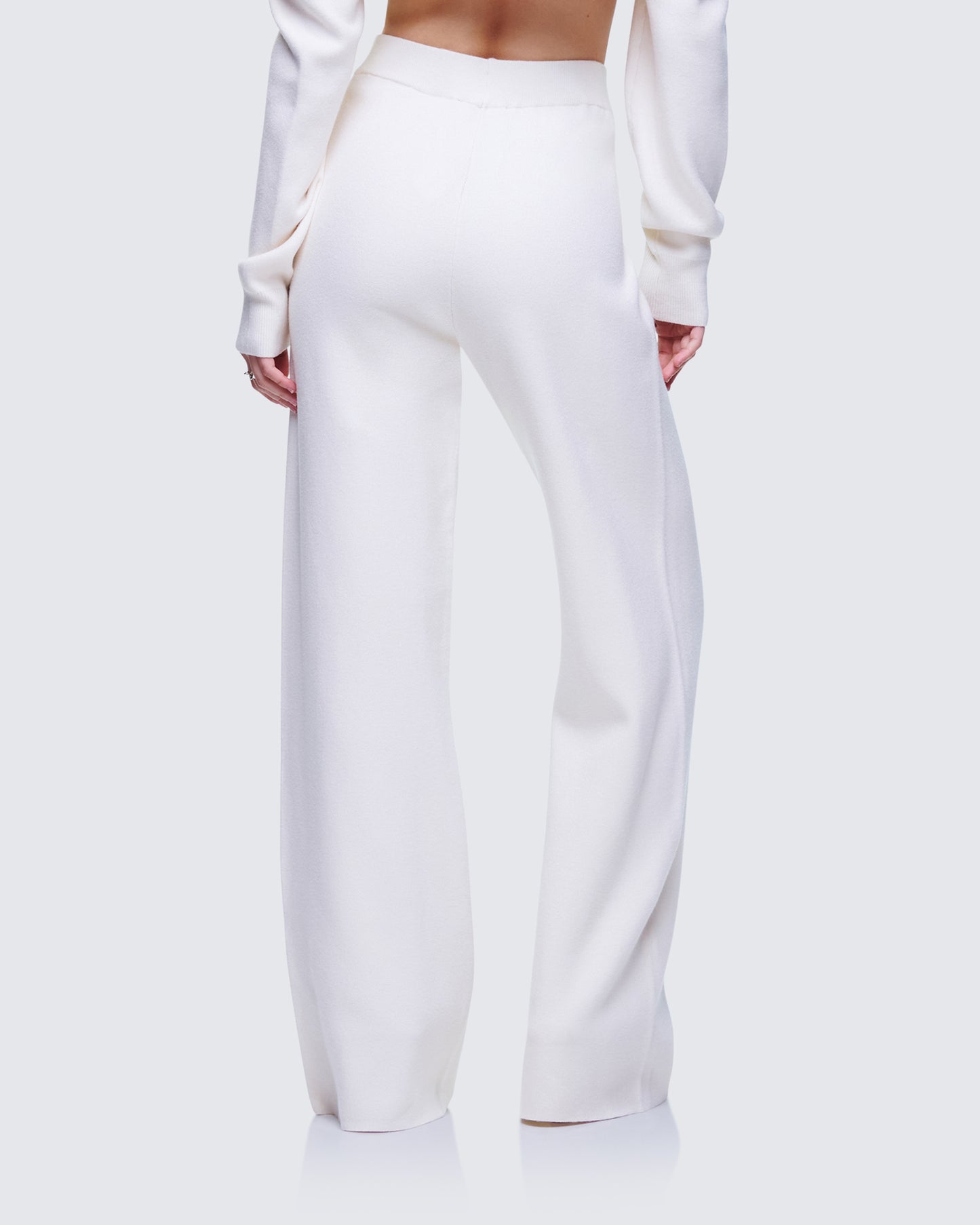 Sylvana Cream Knit Oversized Pants