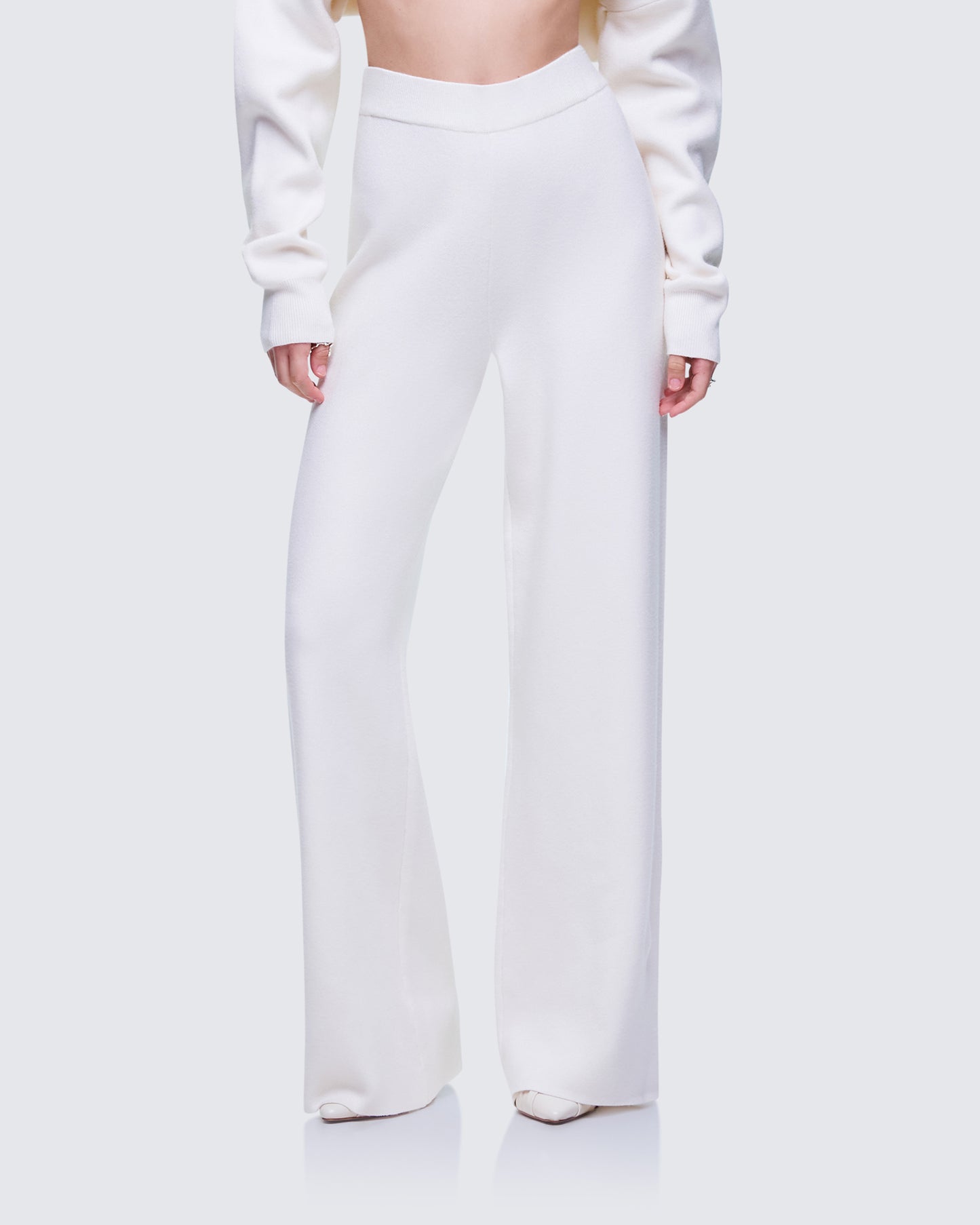 Sylvana Cream Knit Oversized Pants