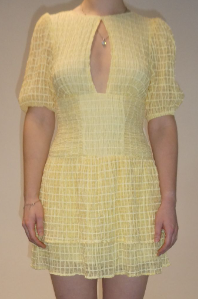 Peppi Yellow Plaid Mini Dress