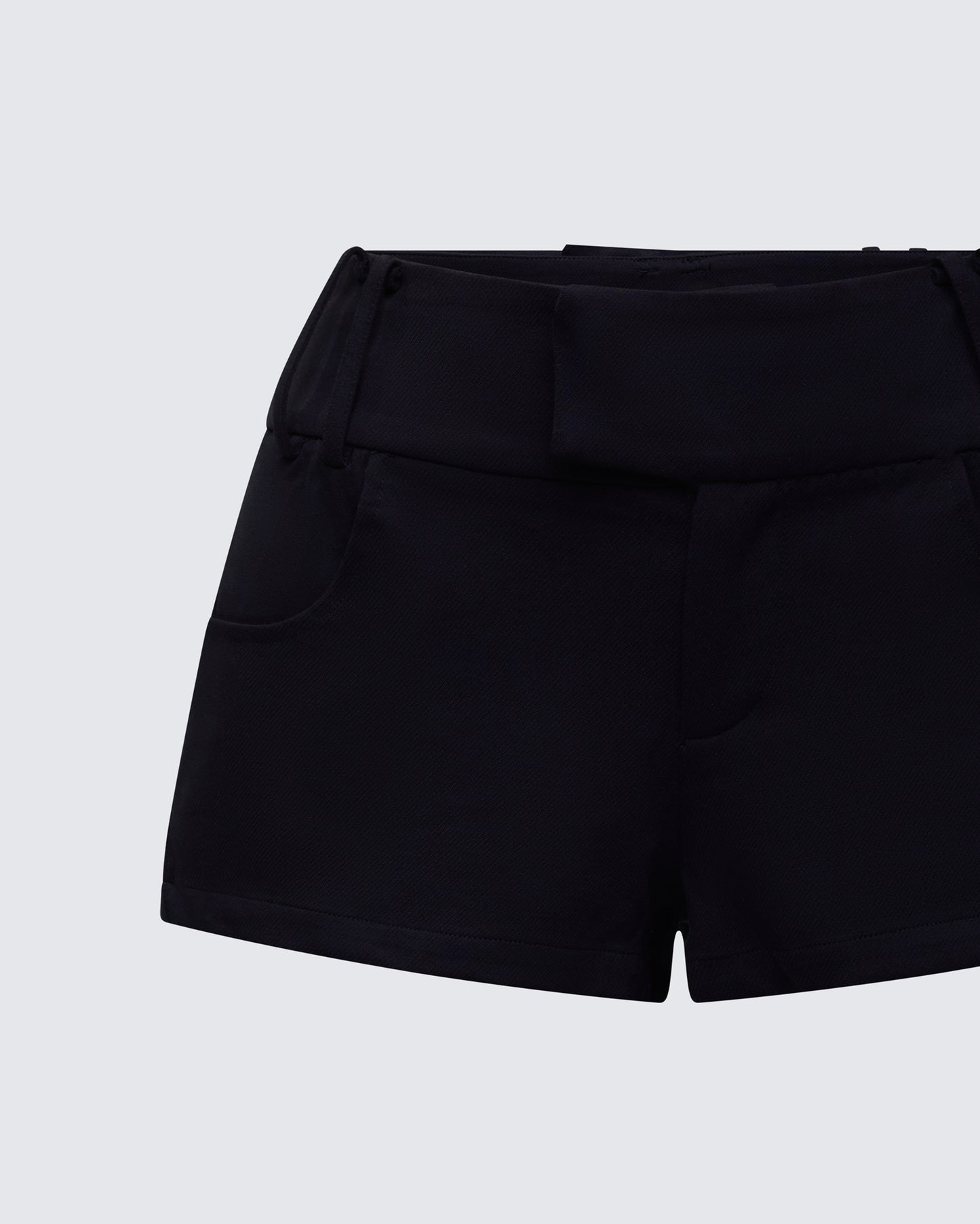 Tashi Black Tailored Micro Short