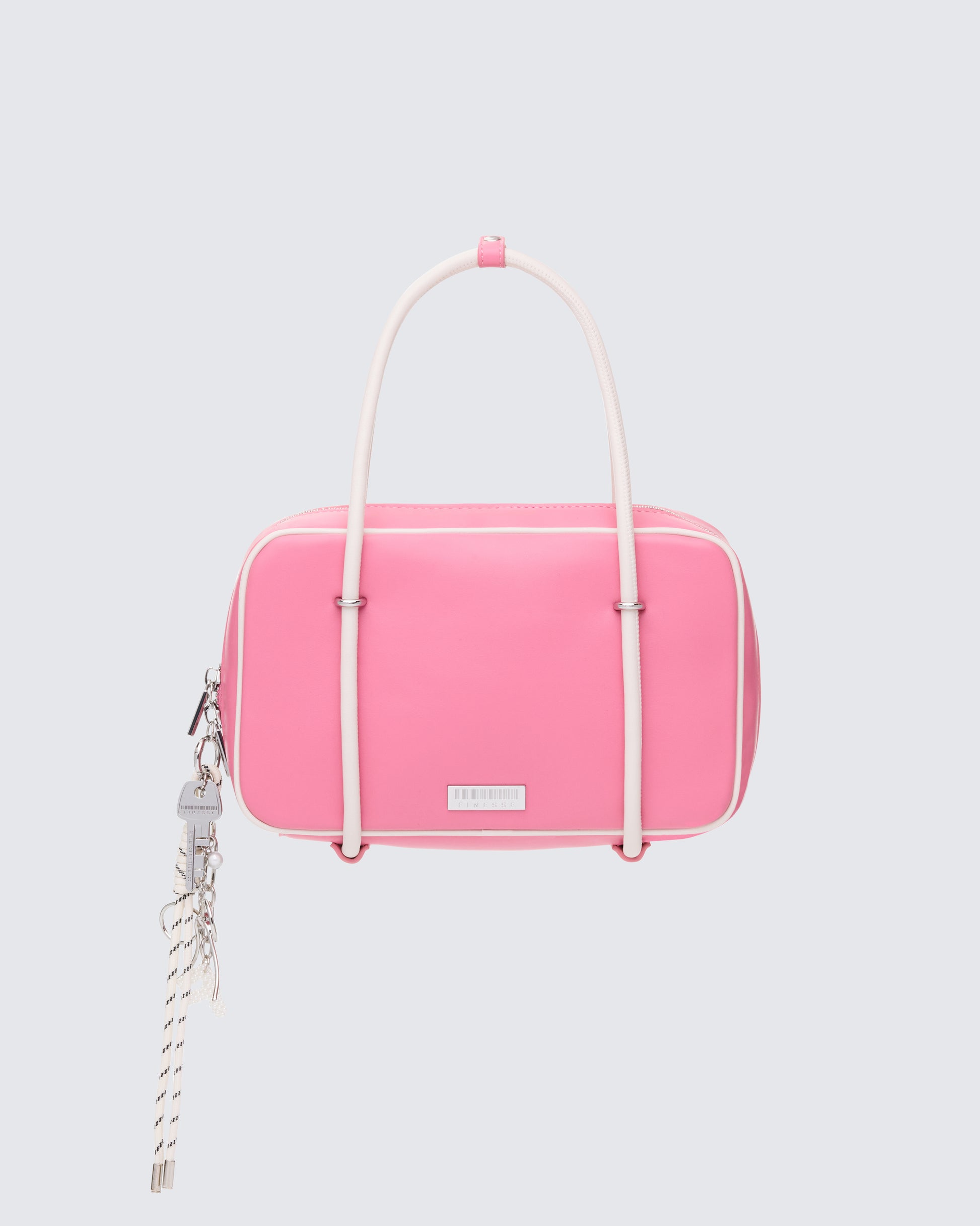 Tasmin Pink Multi Charm Bowler Bag product front