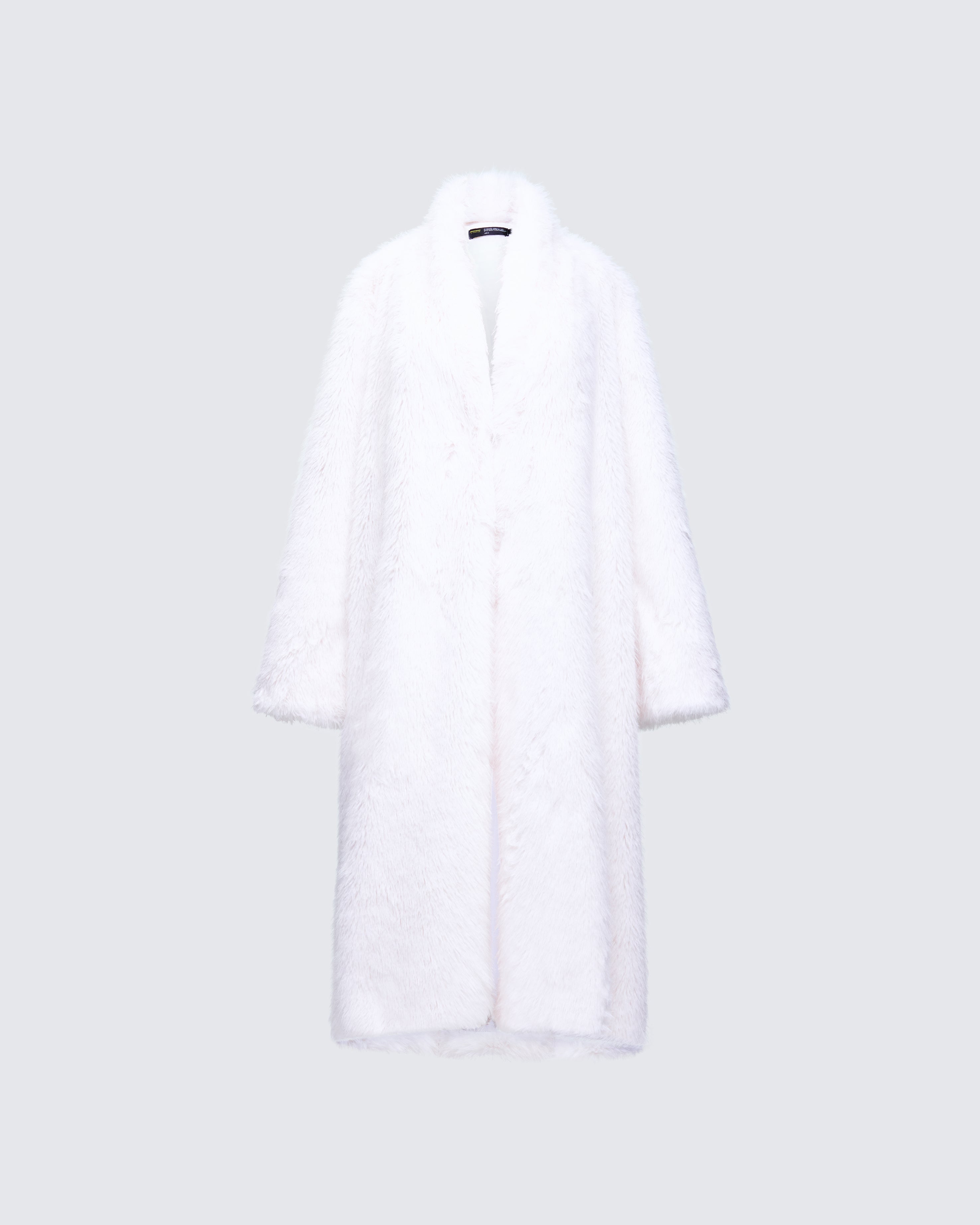 Trista Ivory Faux Fur Coat – FINESSE