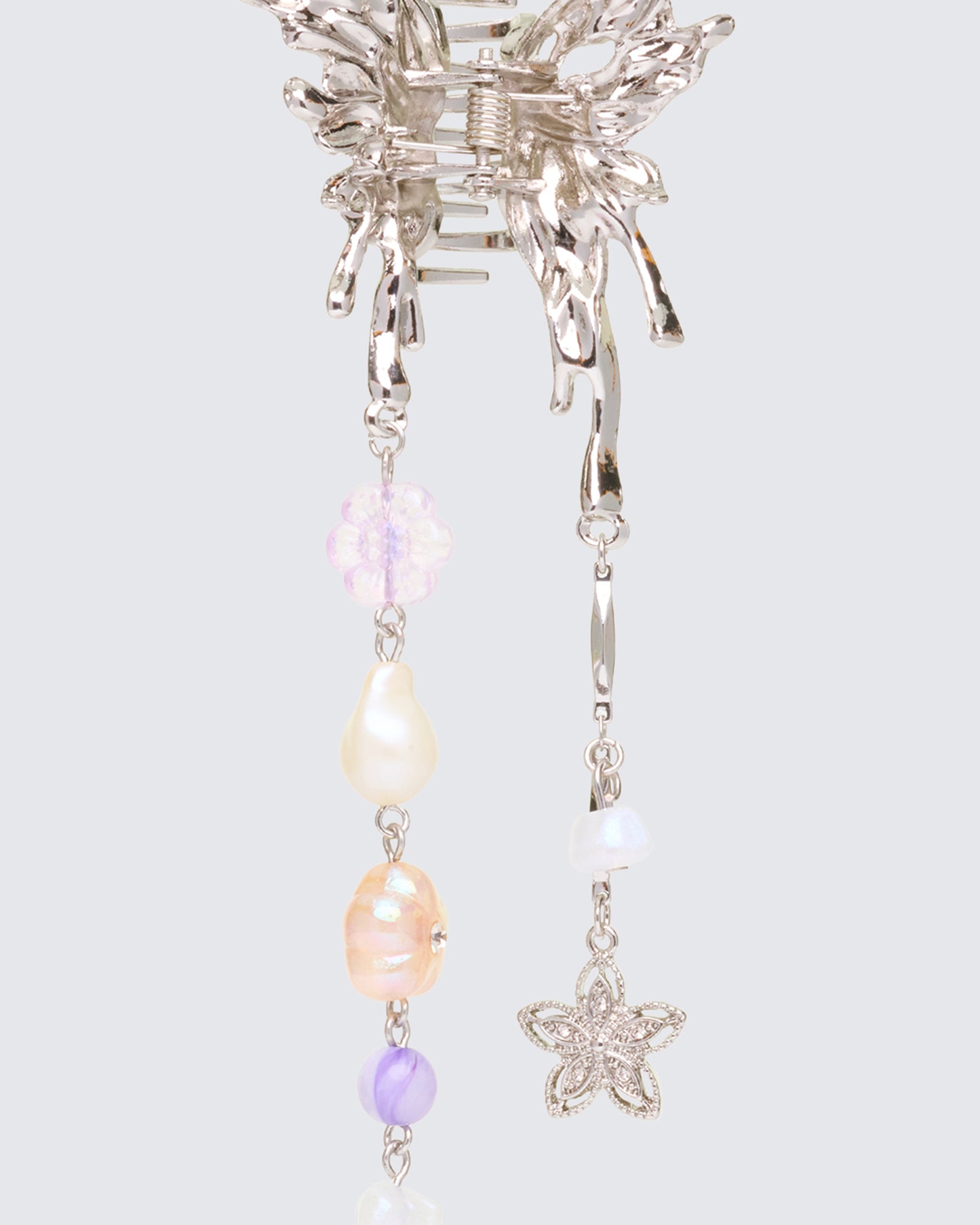 Ursa Silver Butterfly Hair Claw