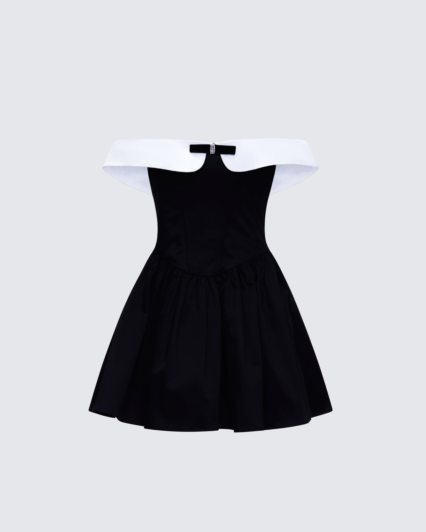 Vale Black Off Shoulder Mini Dress product front