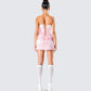 Vienna Pink Ruffle Mini Dress