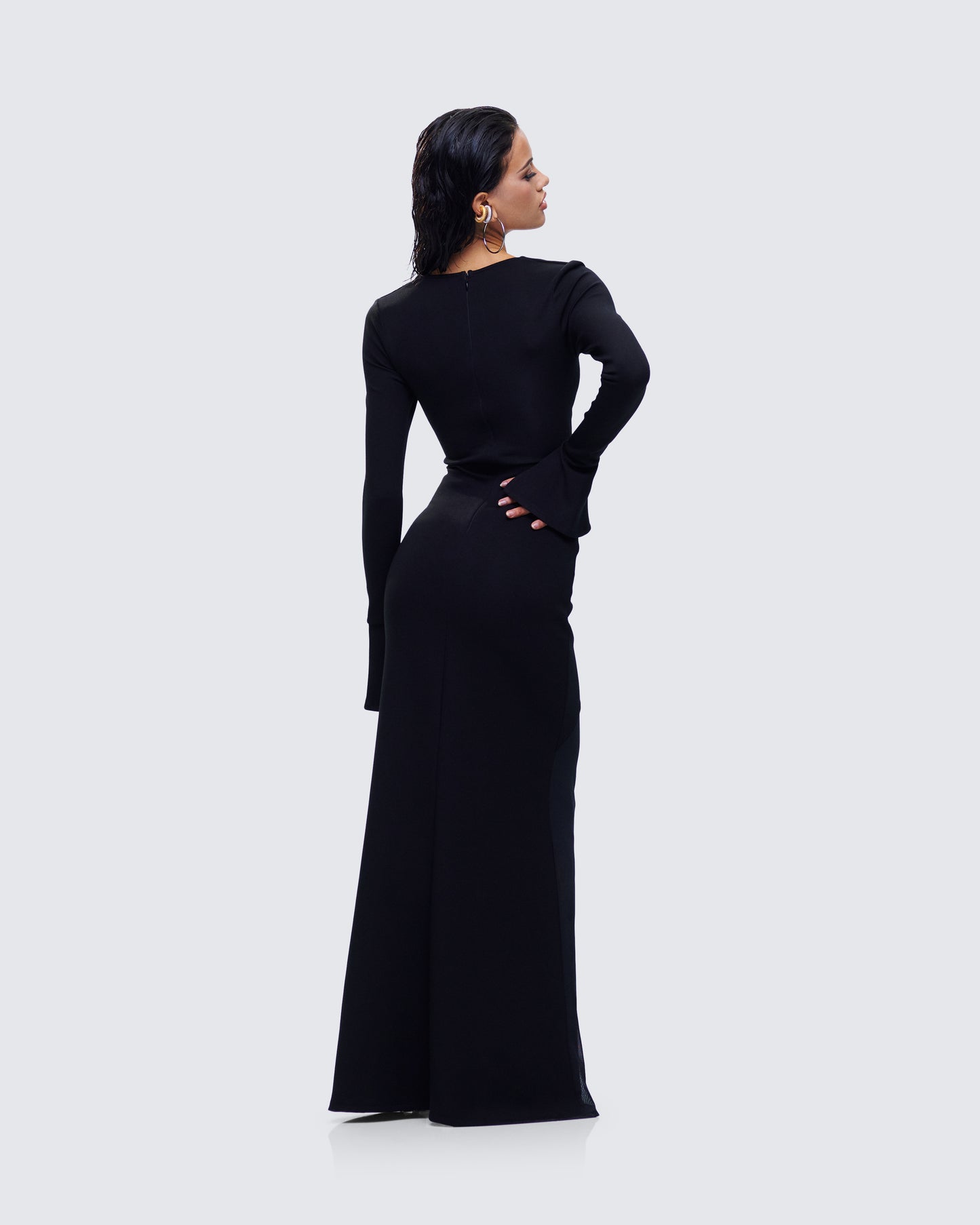 Eda Black Bandeau Maxi Dress