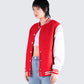 Yai Red Varsity Logo Patch Jacket