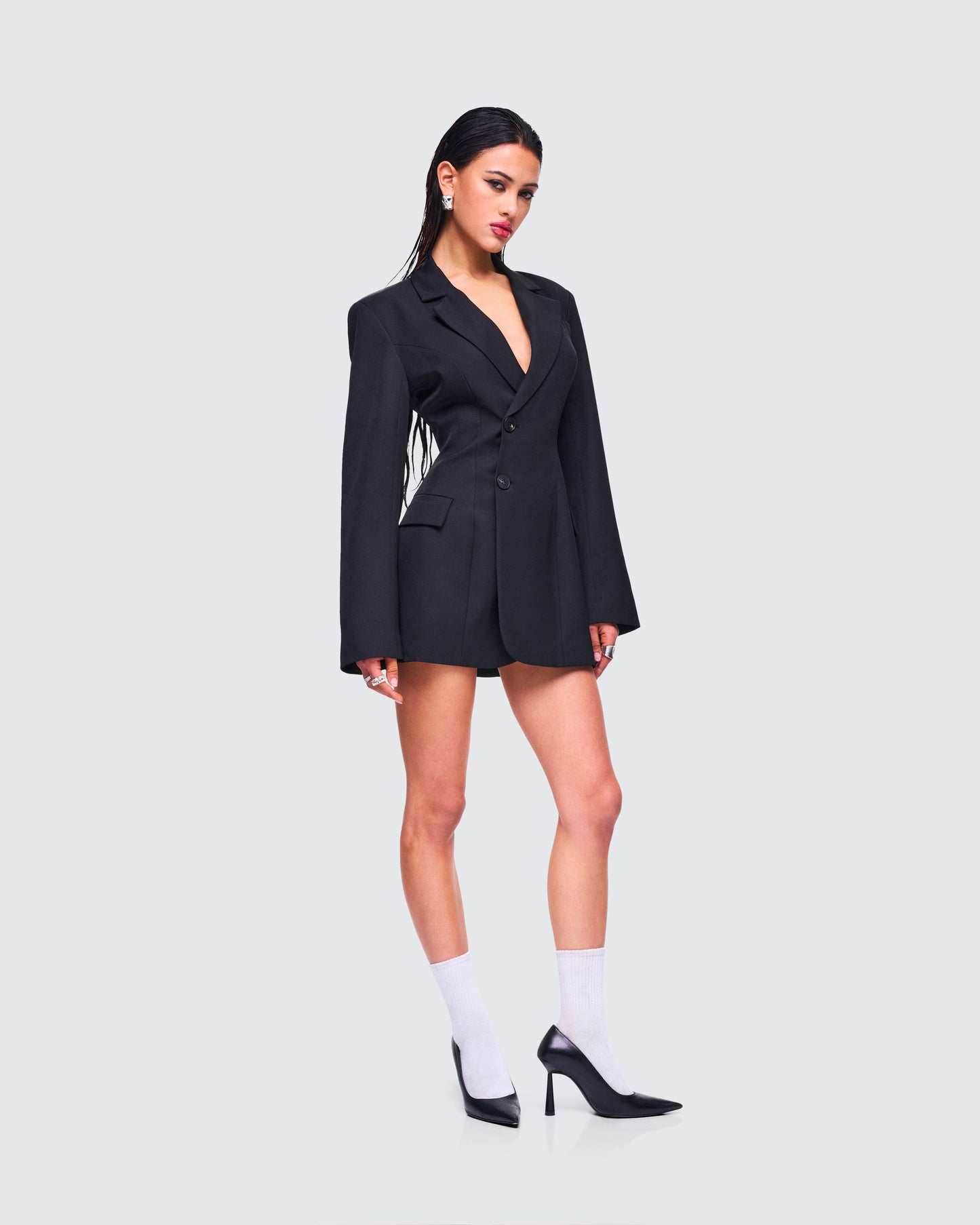 Zila Black Suiting Hourglass Blazer