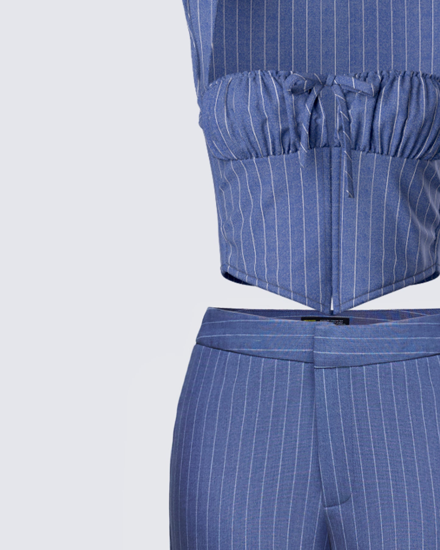 Ziva Grey Pinstripe Set