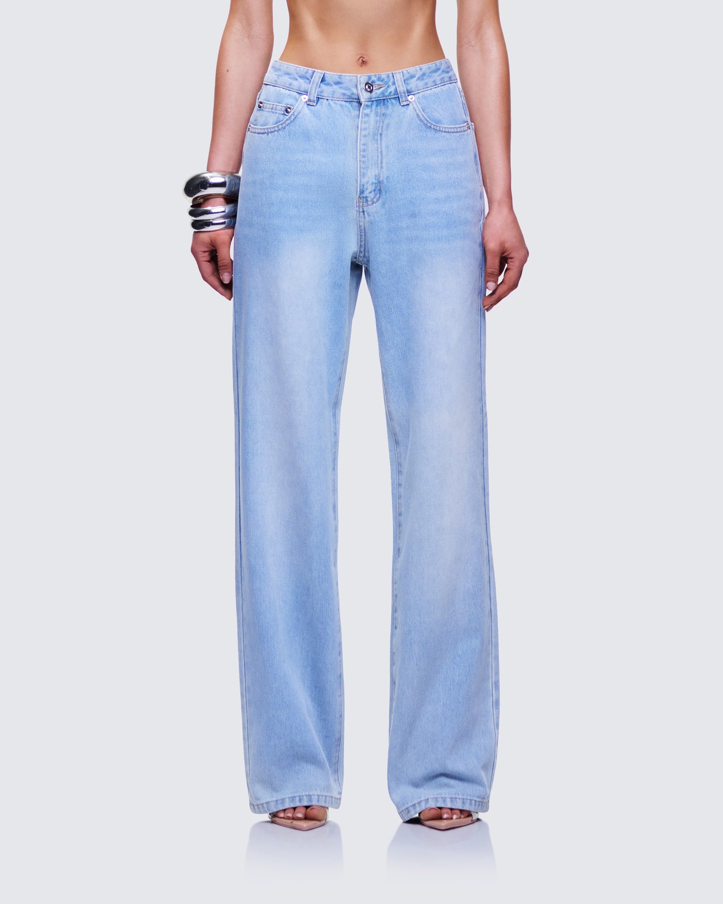 Zo Blue Denim Straight Leg Jean