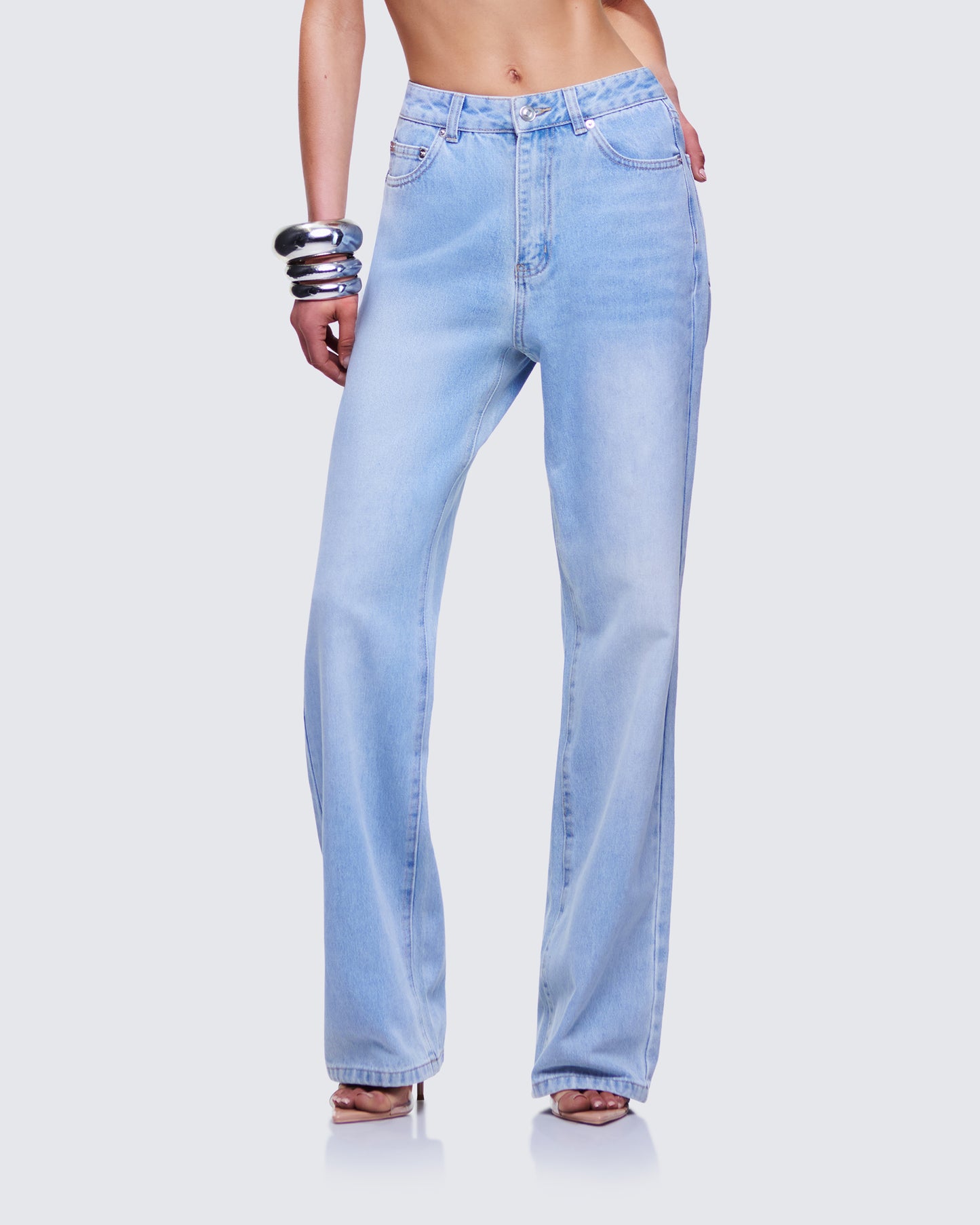 Zo Blue Denim Straight Leg Jean