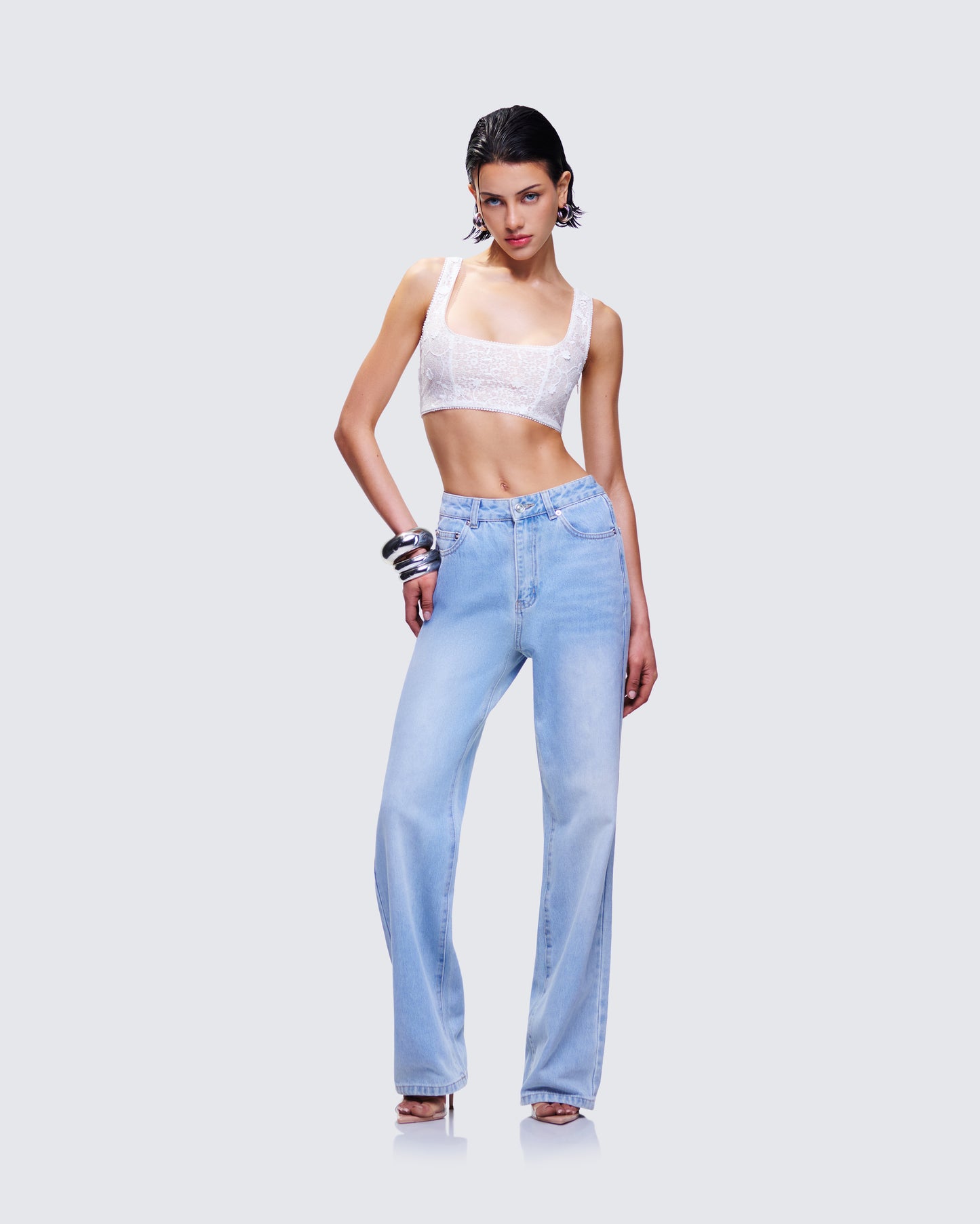 Zo Blue Denim Straight Leg Jean