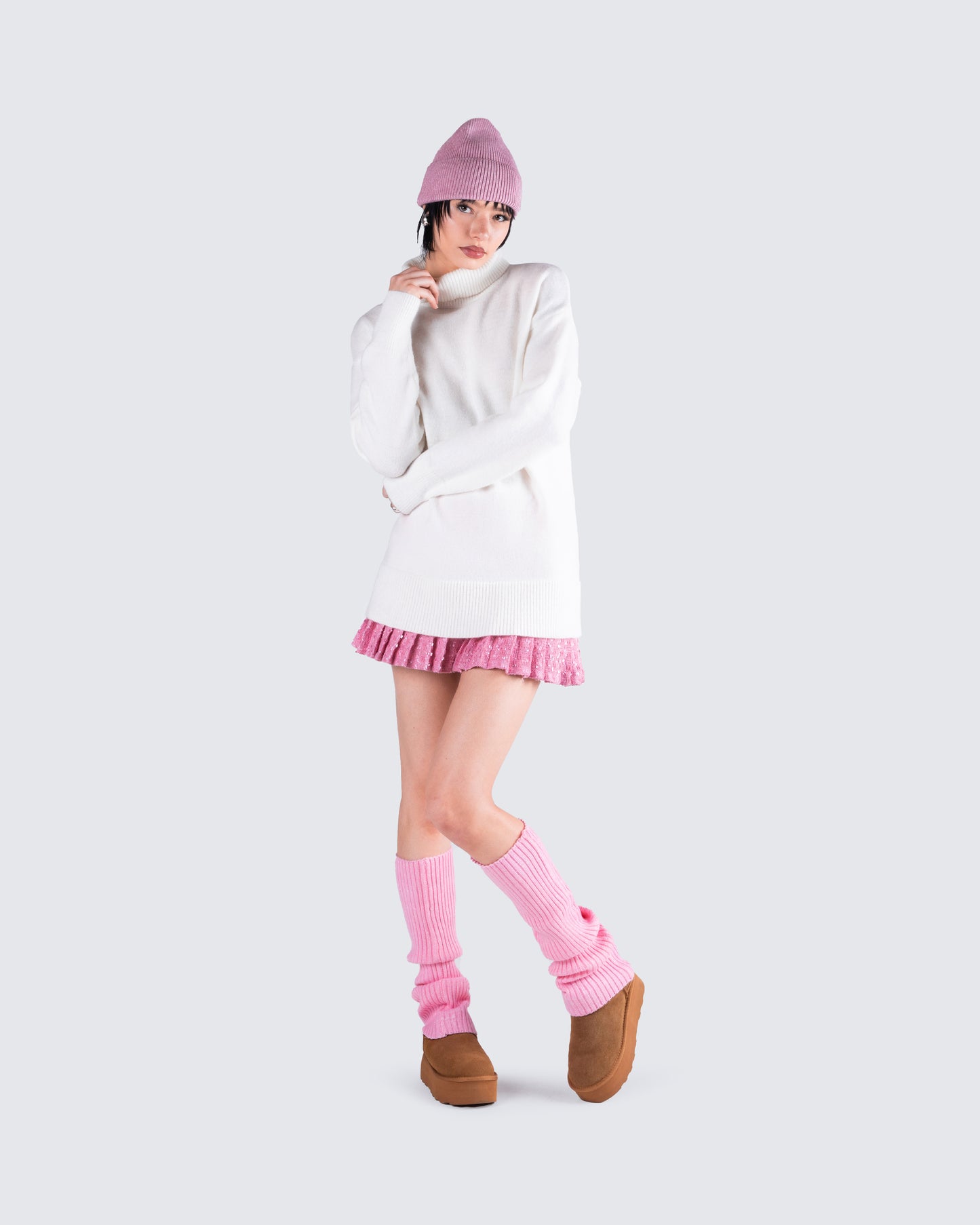 Carissa Ivory Sweater Knit Top