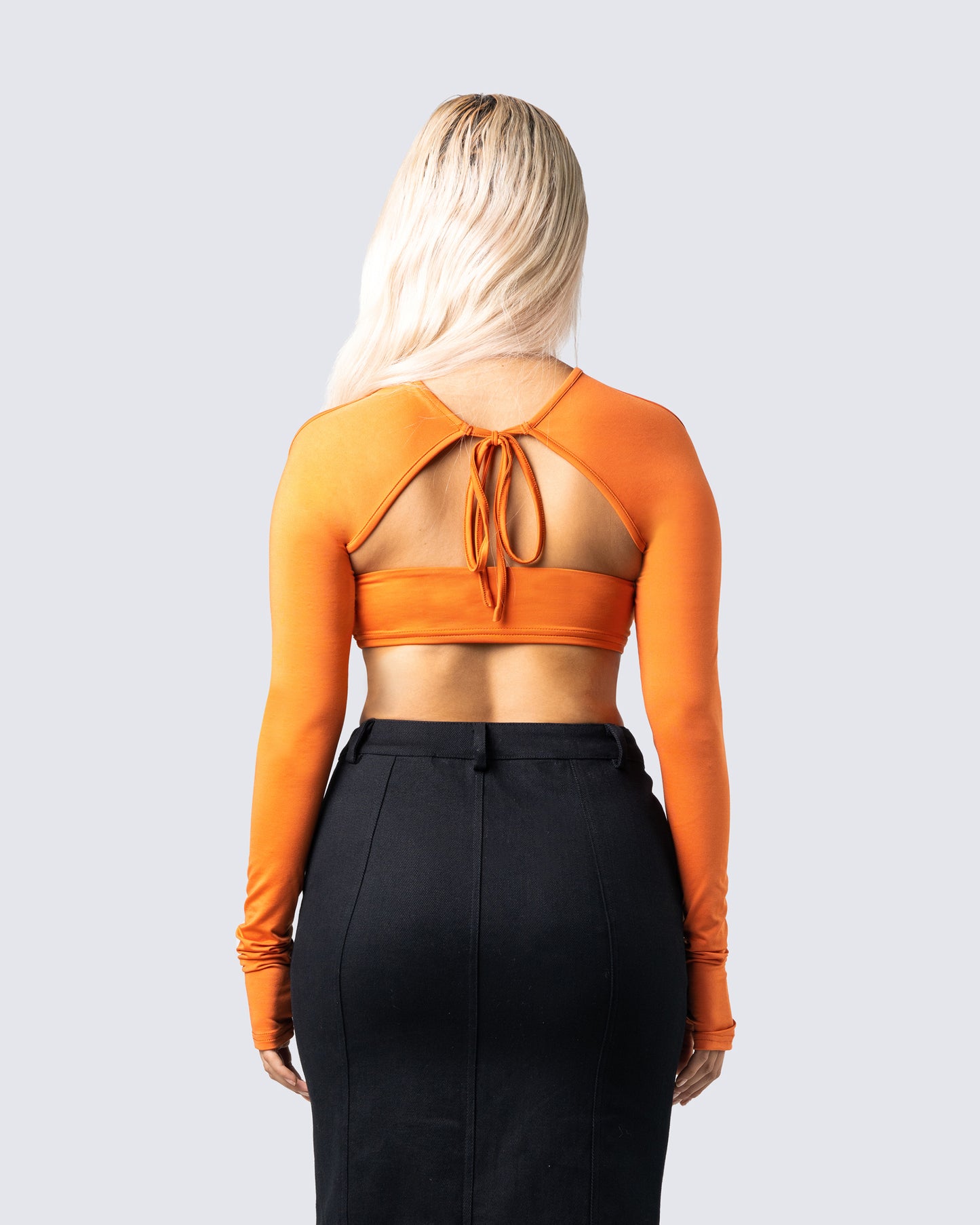Carmina Orange Bandeau & Shrug