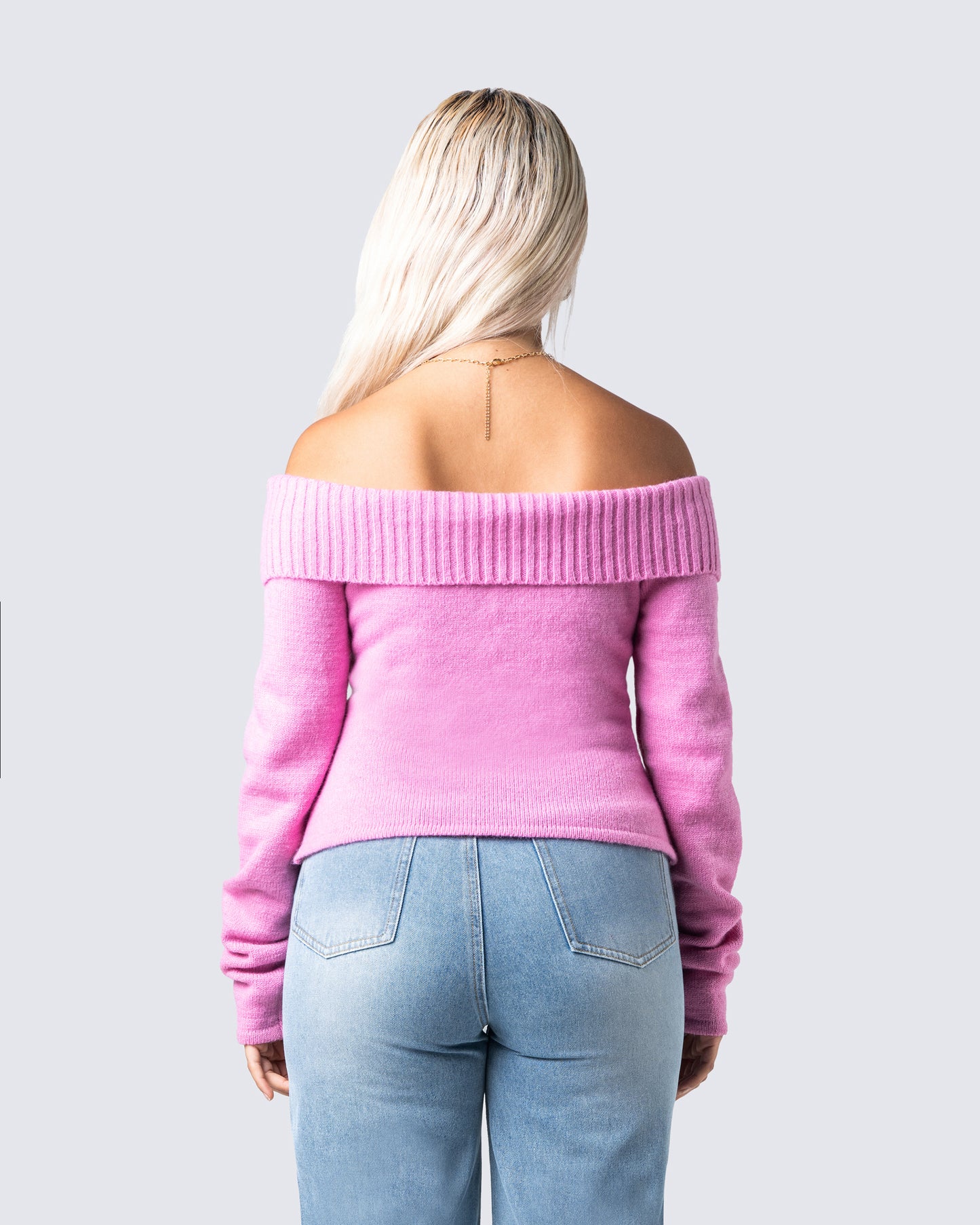 Lorraine Pink Sweater Knit Top