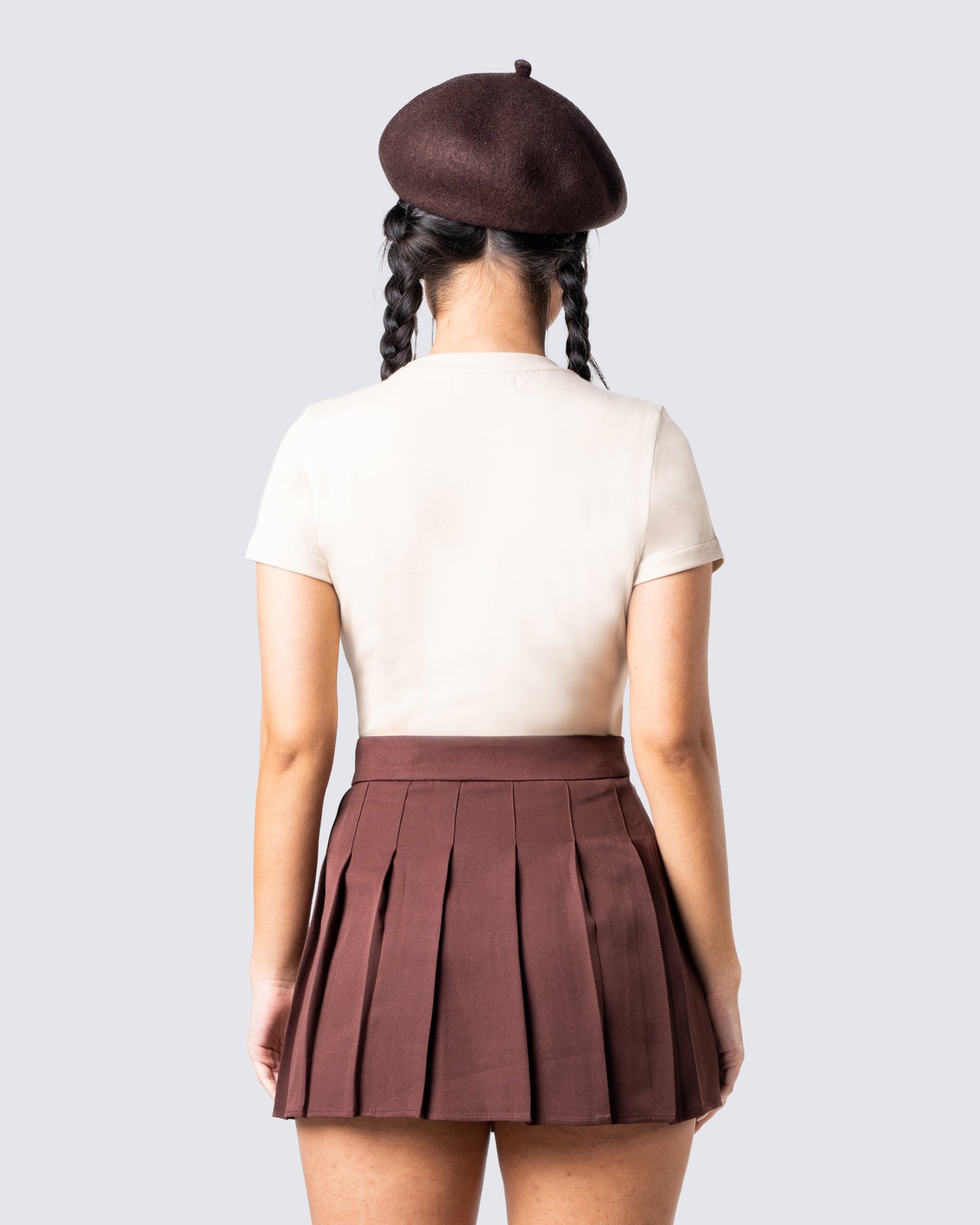 Ronny Brown Logo Knit Top