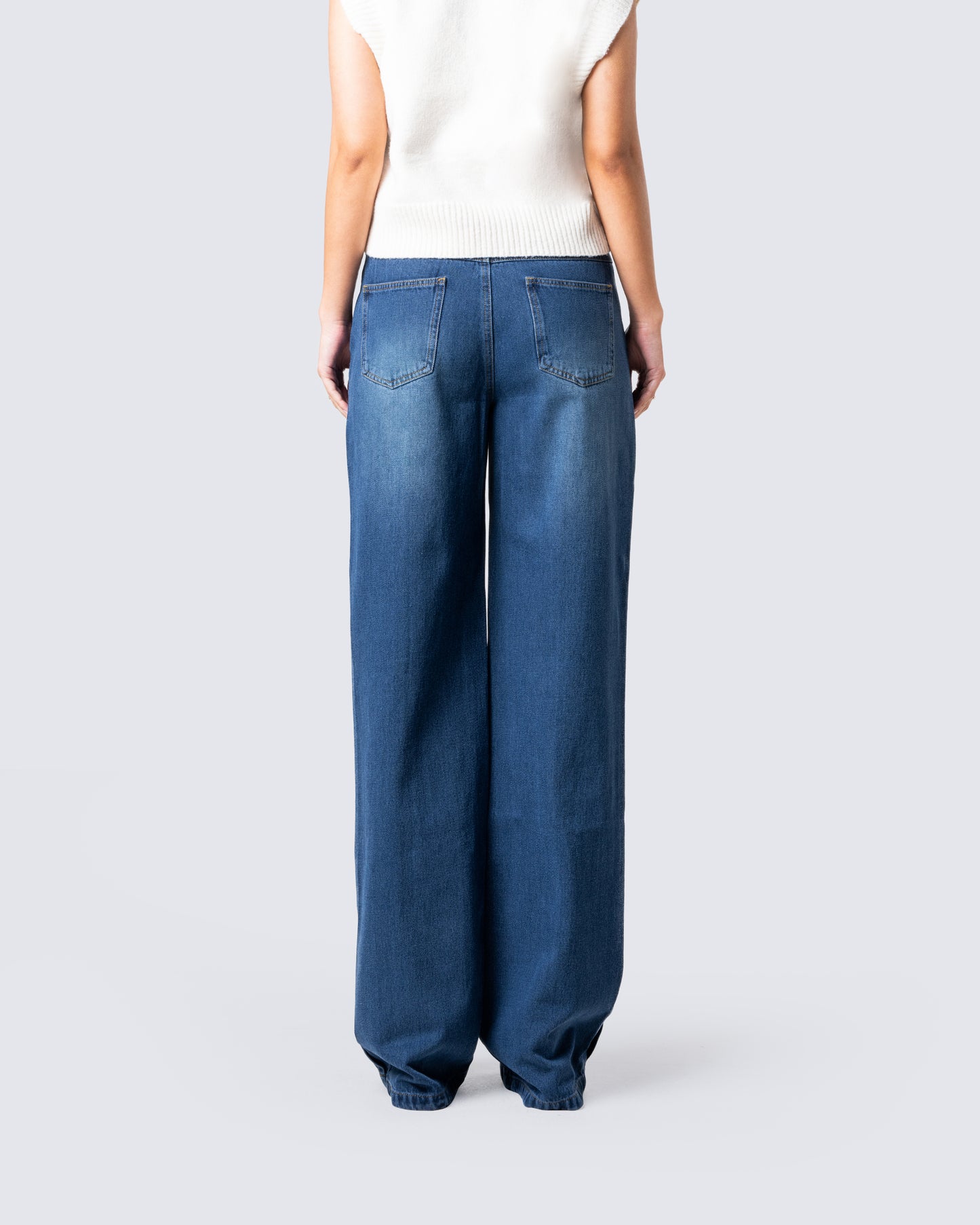 Alexander Blue Wide Leg Jeans