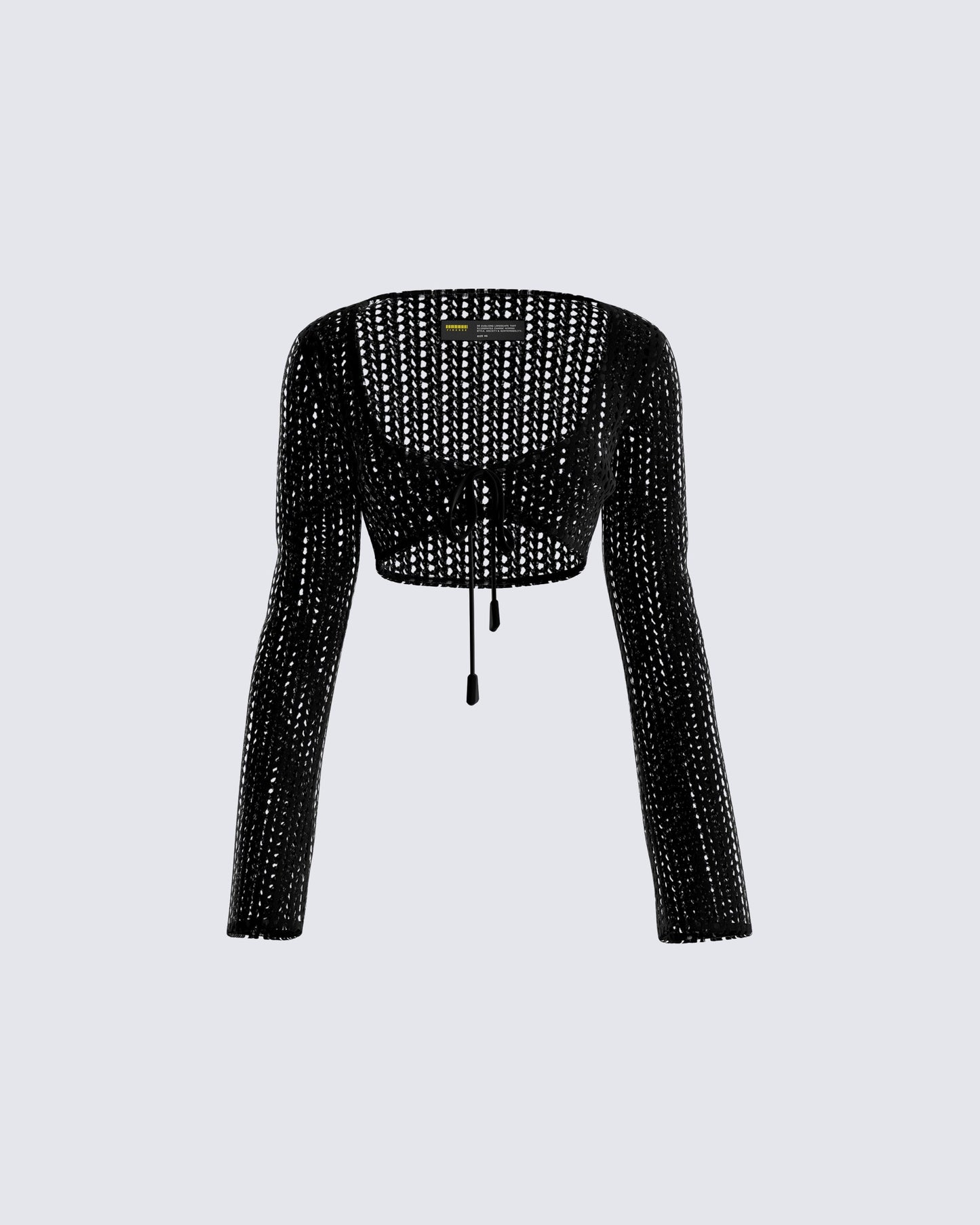 Melissa Black Crochet Top
