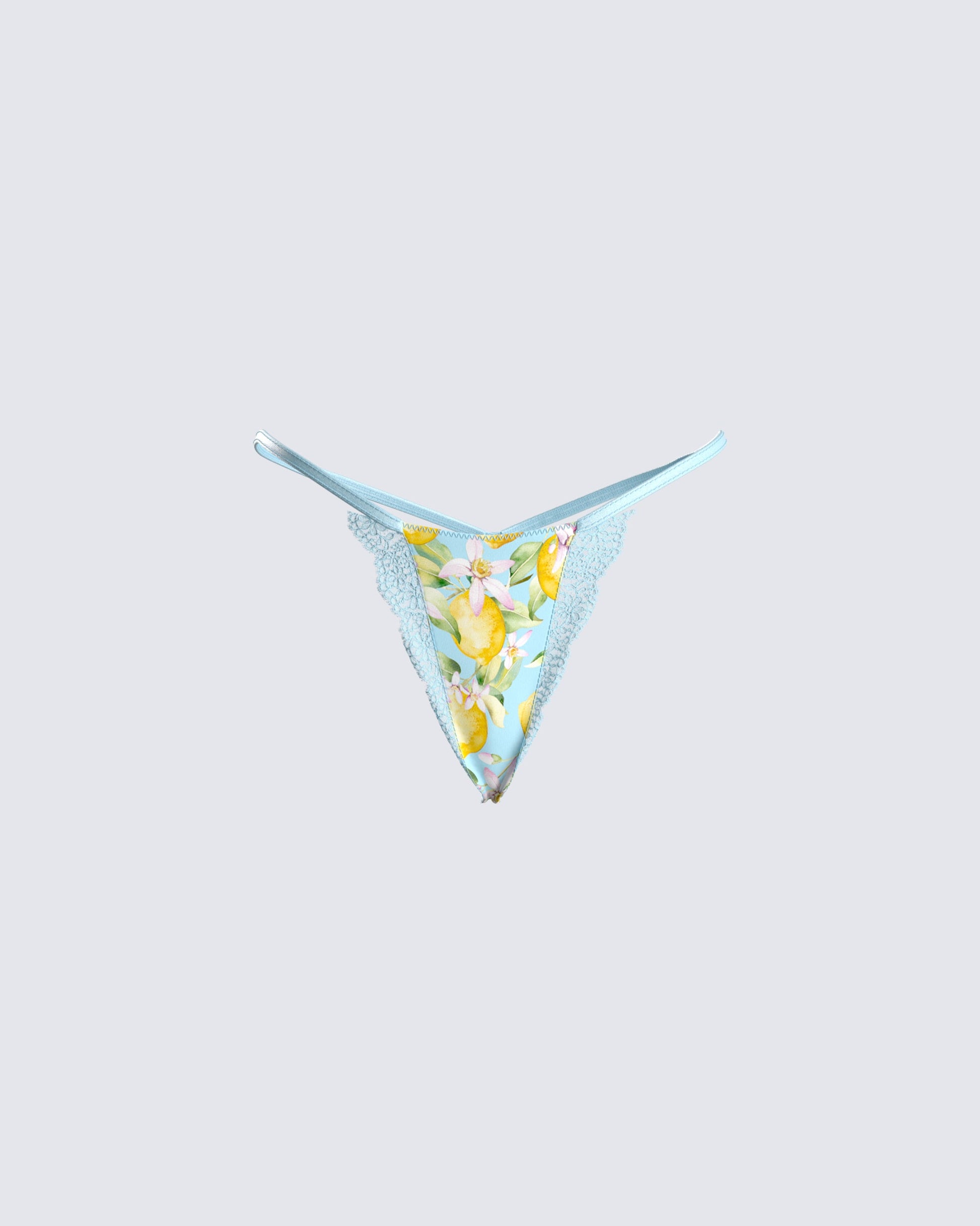 Elvie Lemon Print Lace Panty product front