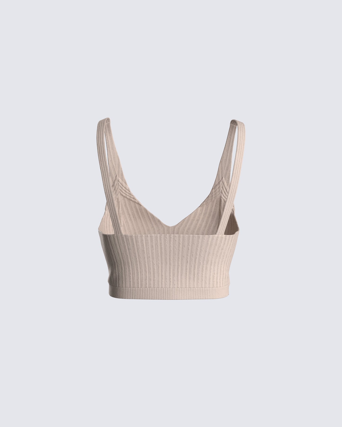Elsie Taupe Ribbed Bralette