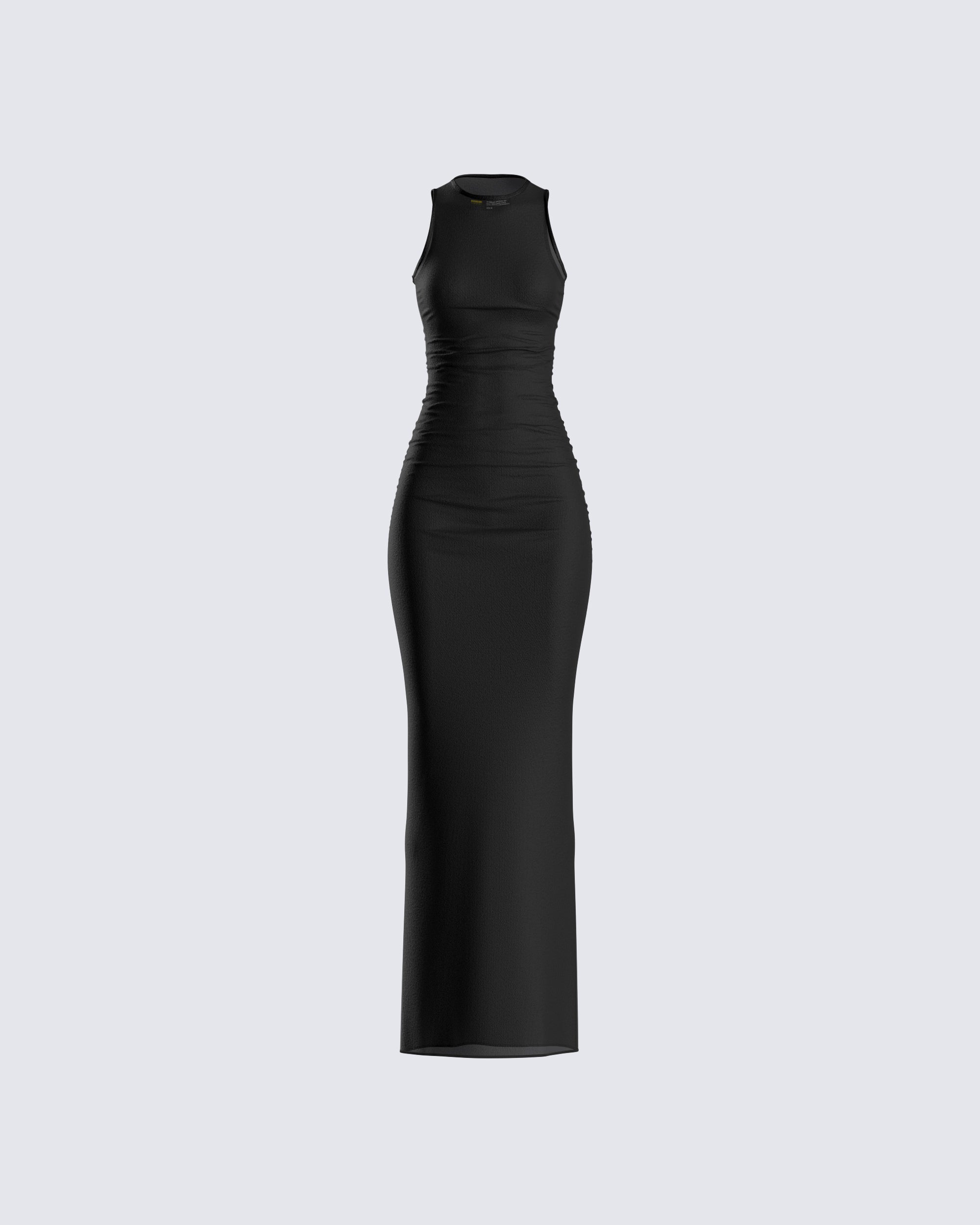 Rosario Black Mesh Maxi Dress Rosario Black Mesh Maxi Dress