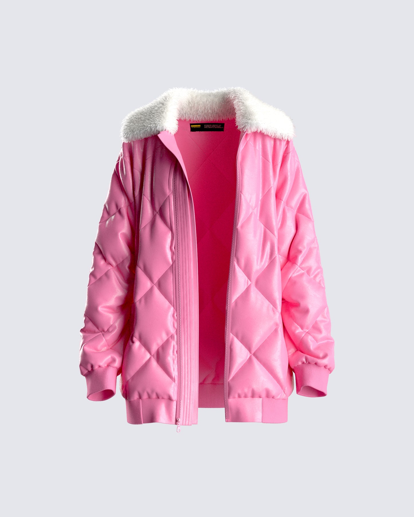 Jenna Pink Quilted Jacket product front