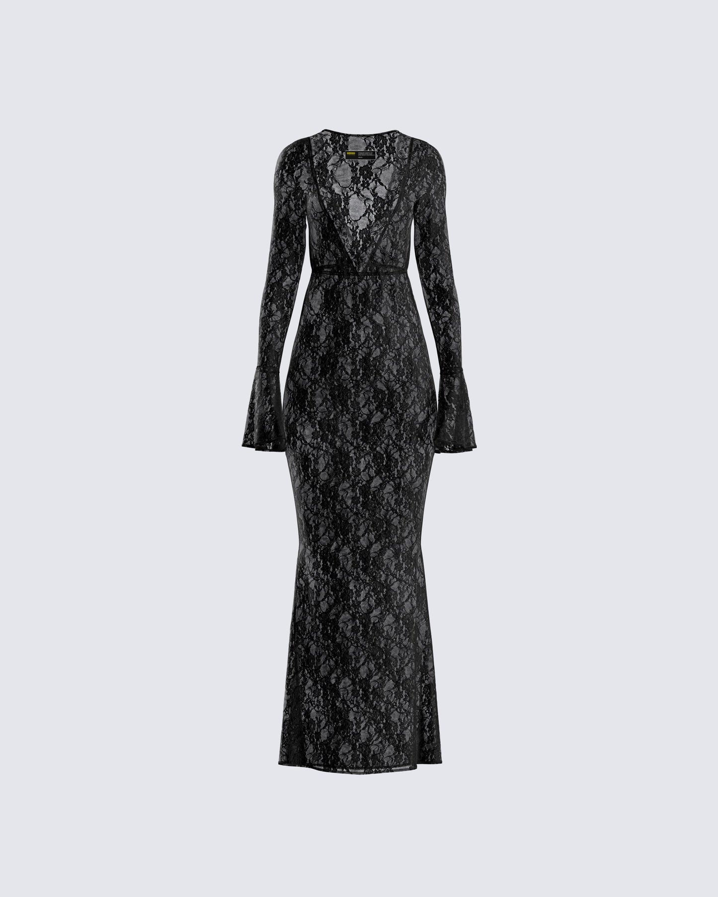 Lilith Black Lace Maxi Dress product front