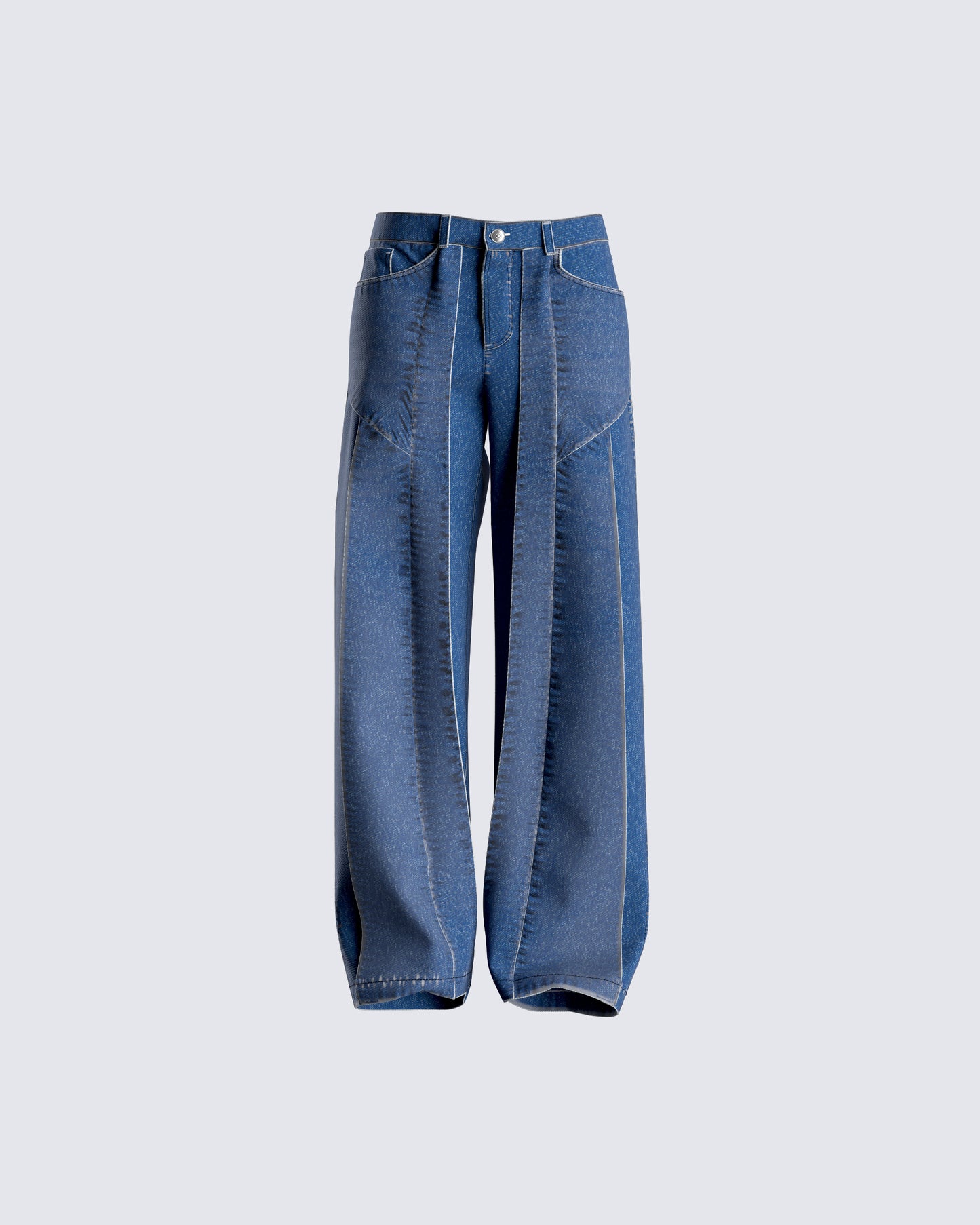 Alexander Blue Wide Leg Jeans 3d product front