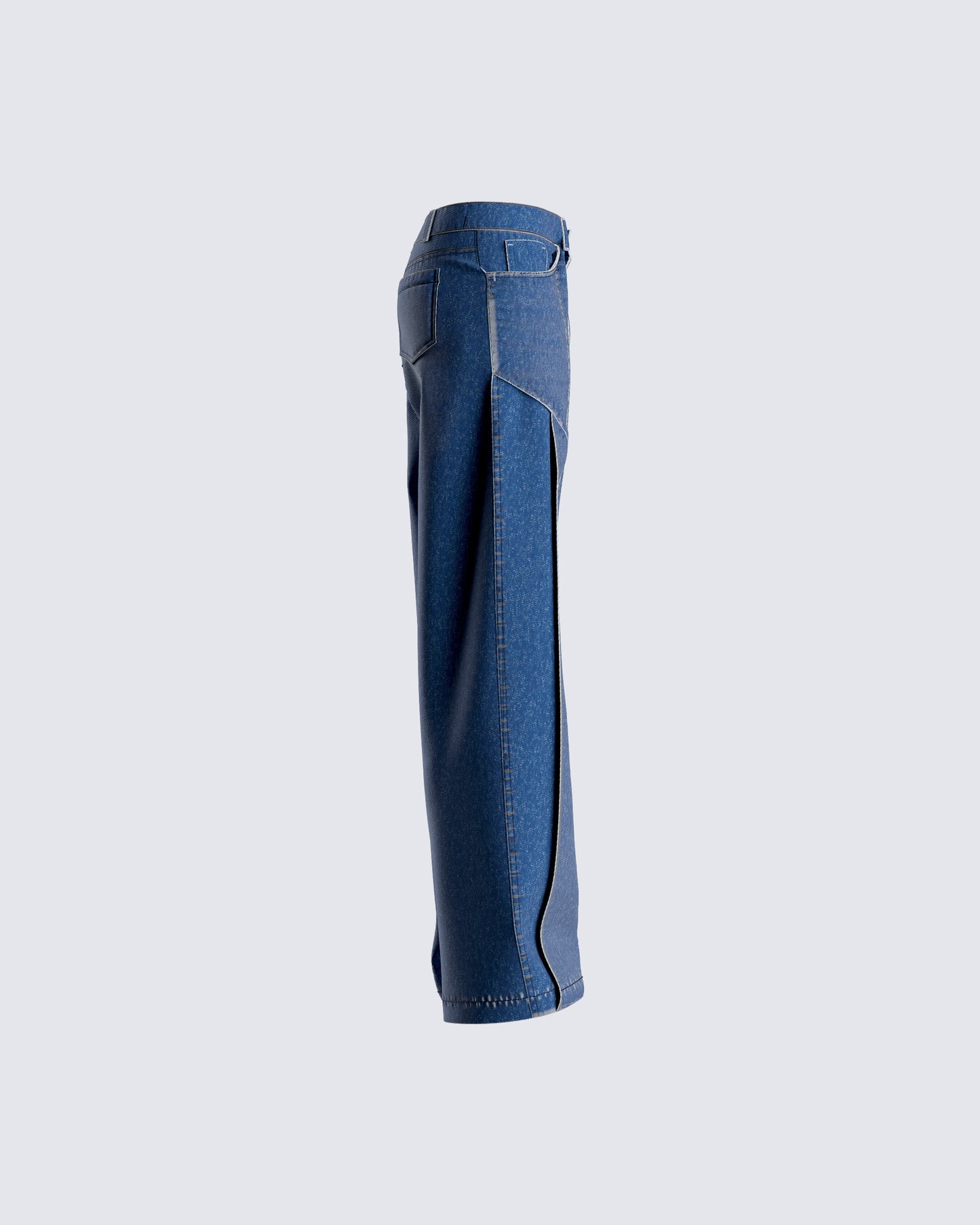 Alexander Blue Wide Leg Jeans