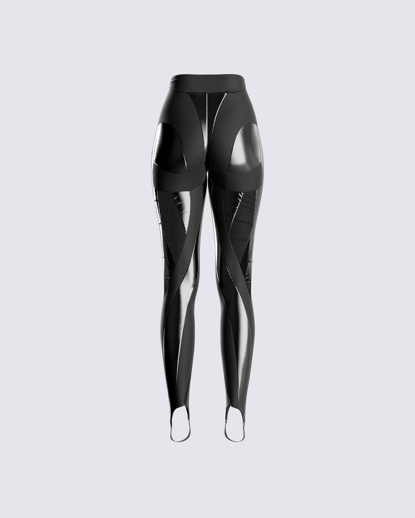 Trinity Black Sheer Spiral Legging