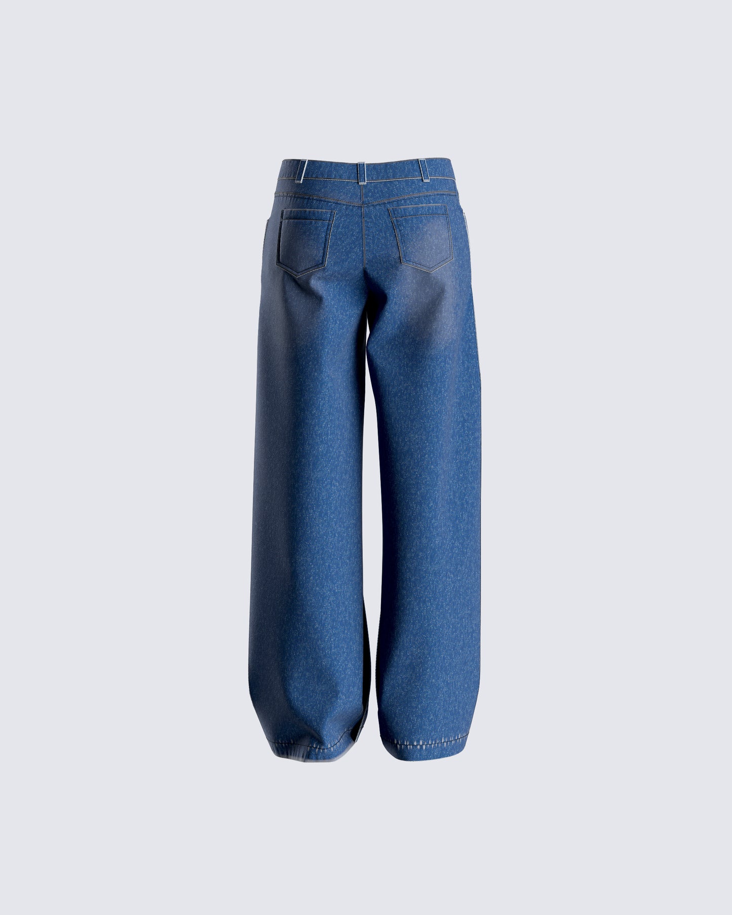 Alexander Blue Wide Leg Jeans