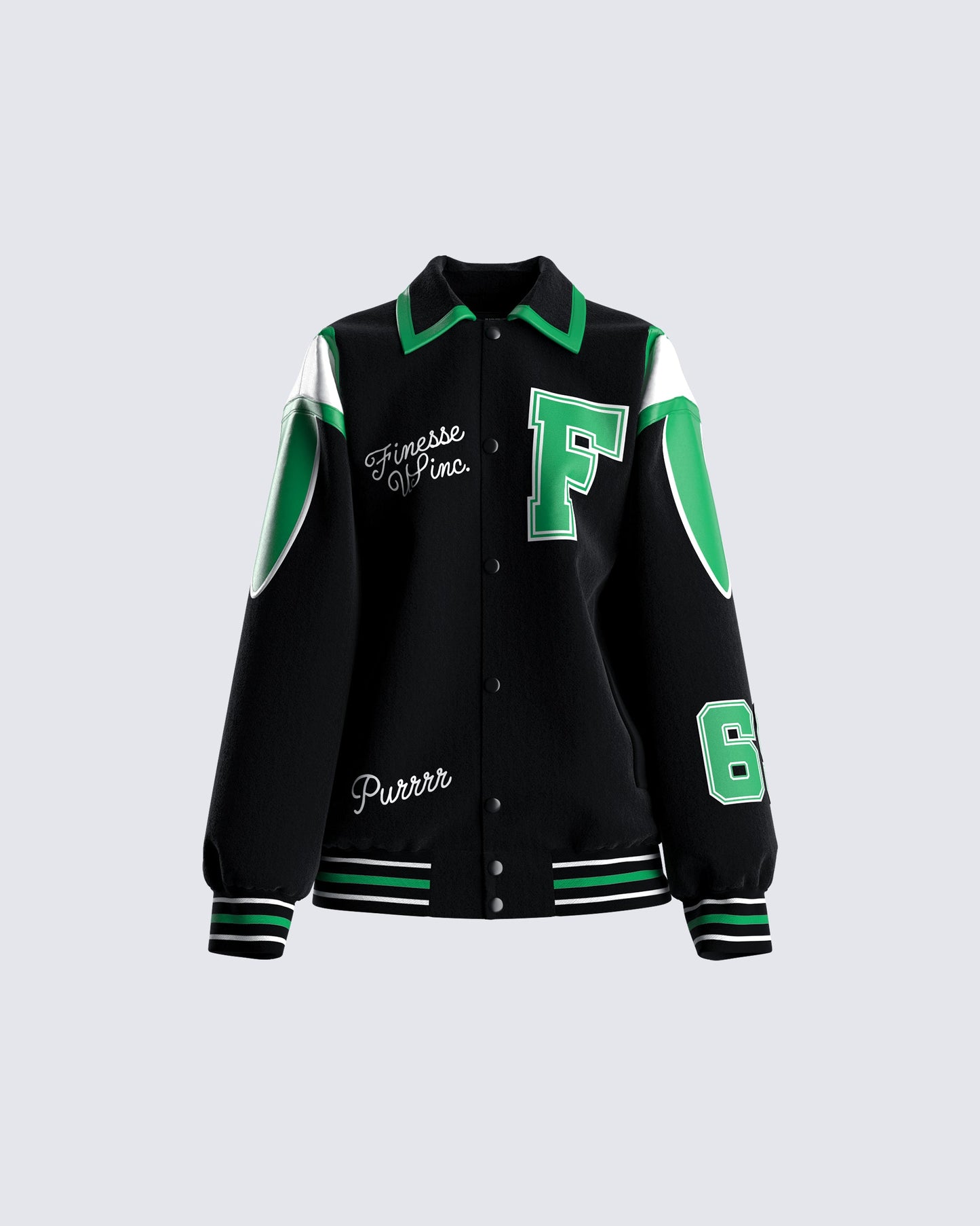 Bobby Black Varsity Jacket product front
