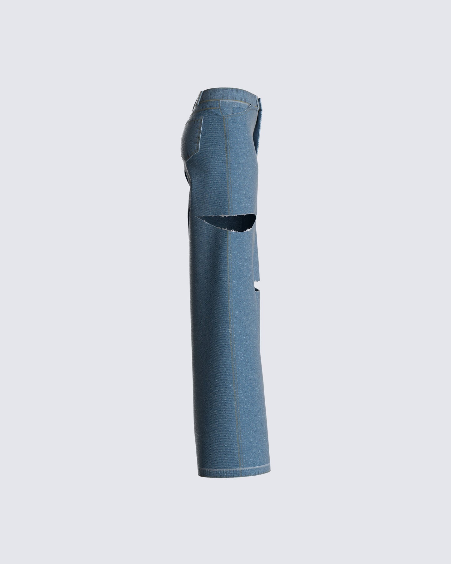 Nena Wide Leg Blue Jeans