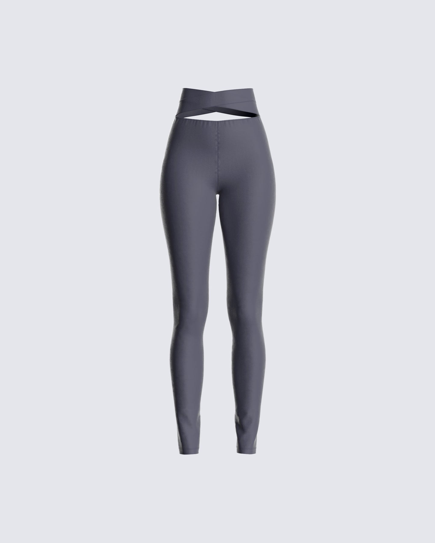 Jules Charcoal Criss Cross Legging 3d product front