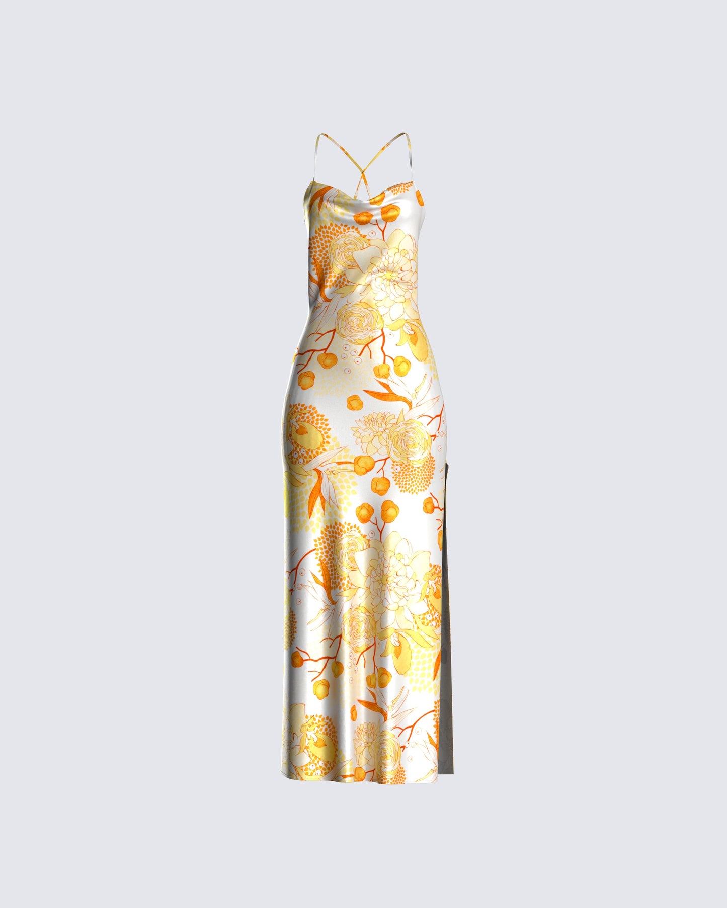 Abner Floral Print Maxi Dress product front